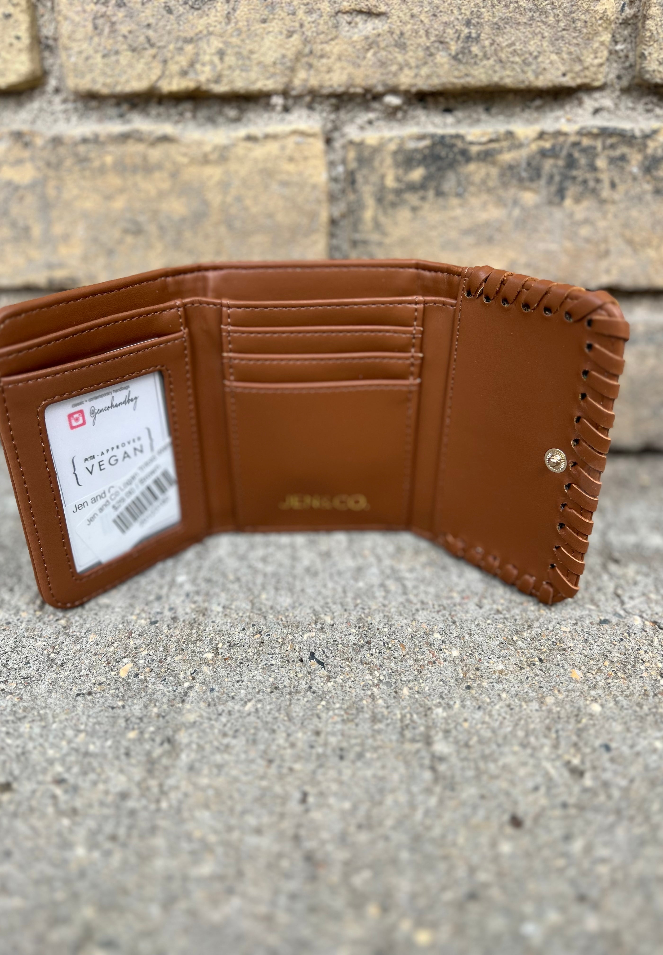 Jen and Co Logan Trifold Wallet-Final Sale-Wallets-Jen and Co-The Silo Boutique, Women's Fashion Boutique Located in Warren and Grand Forks North Dakota