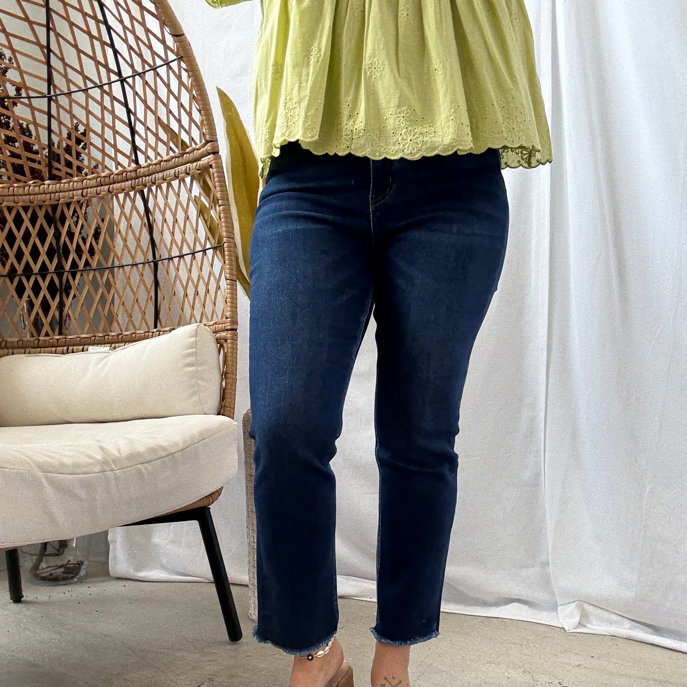 Vervet Growing Light Slim Straight Jeans-Jeans-vervet-The Silo Boutique, Women's Fashion Boutique Located in Warren and Grand Forks North Dakota
