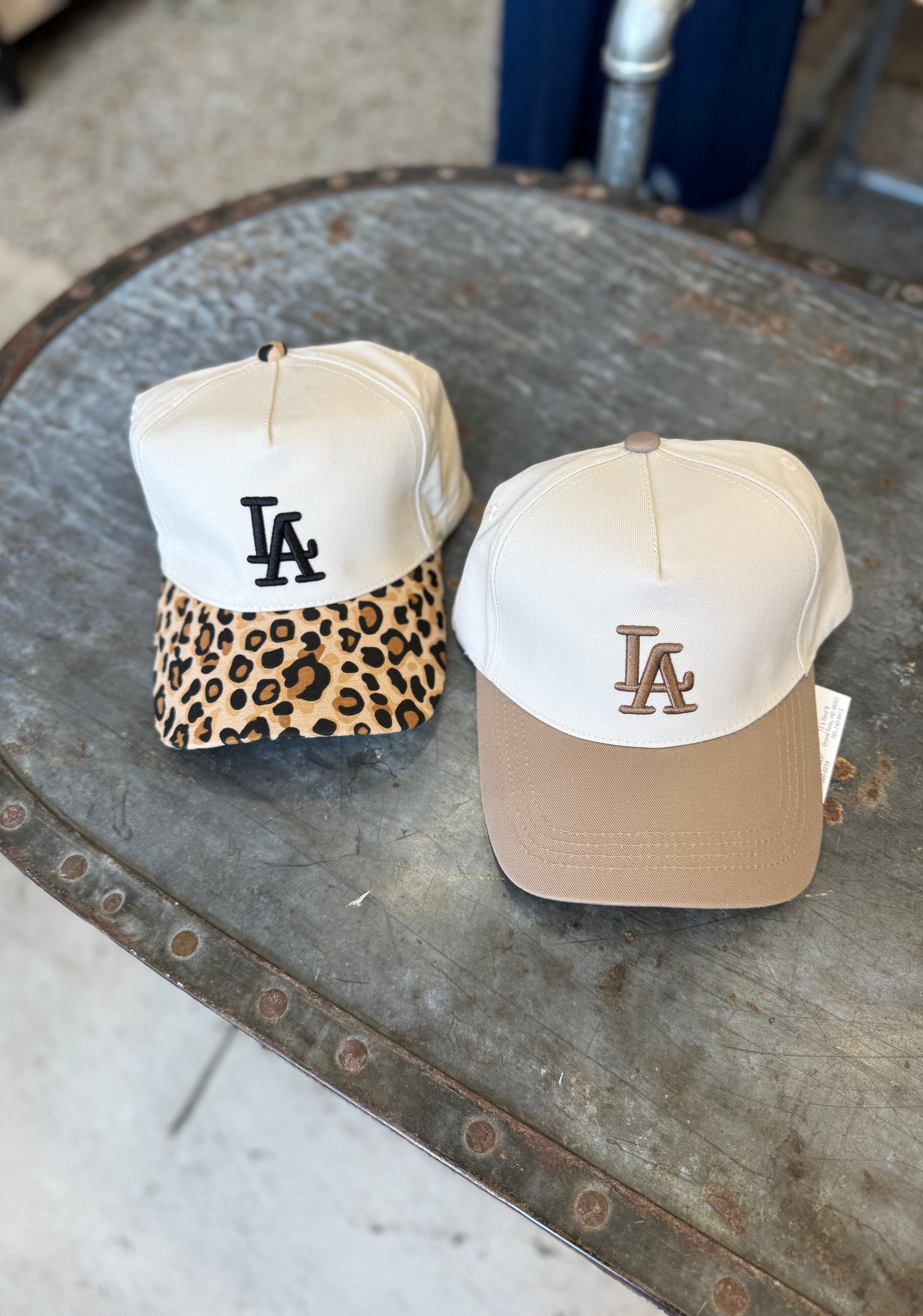 LA Baseball Hat-Hats-Zenana-The Silo Boutique, Women's Fashion Boutique Located in Warren and Grand Forks North Dakota