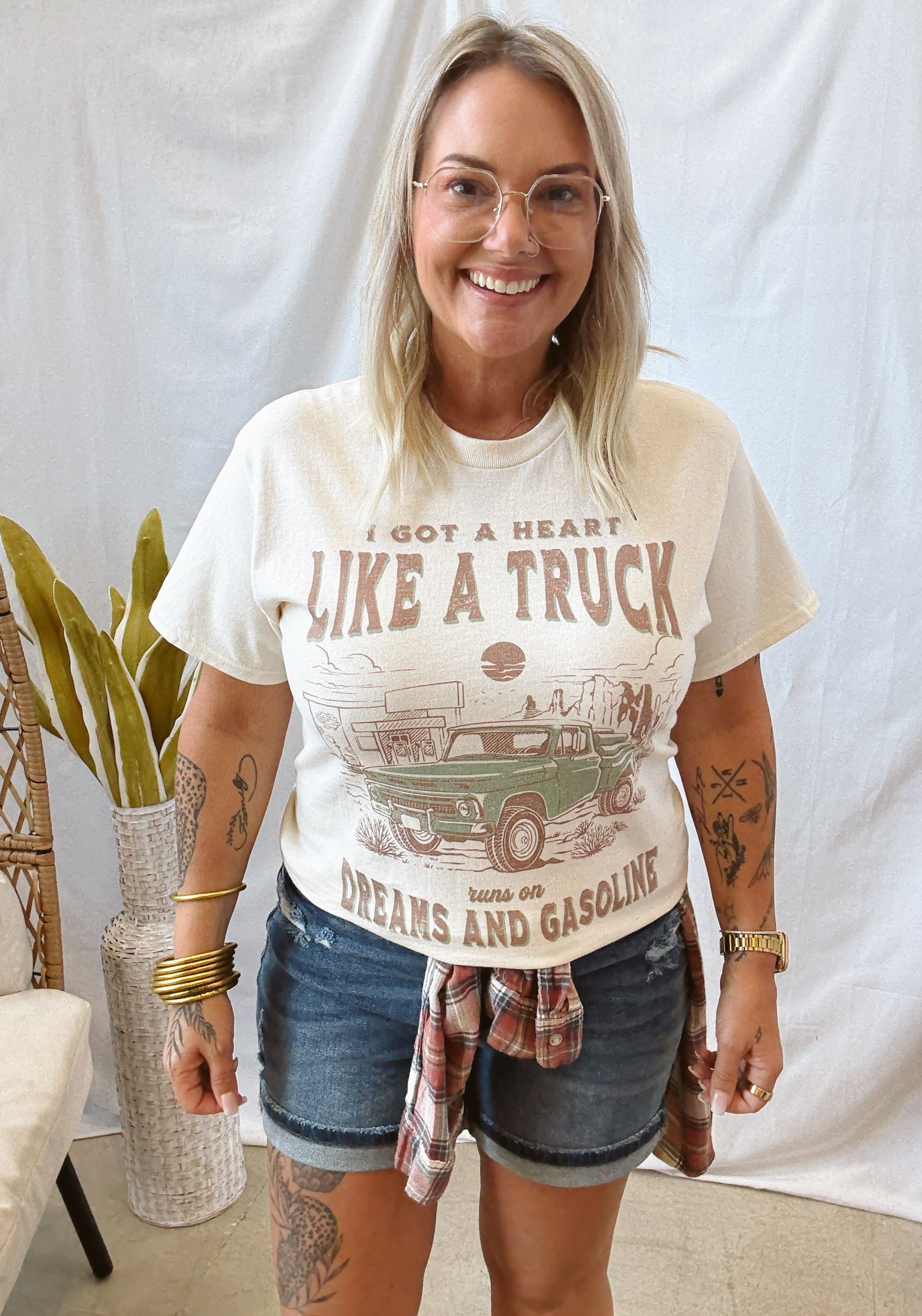 Like a Truck Tee-Graphic Tees-weekender-The Silo Boutique, Women's Fashion Boutique Located in Warren and Grand Forks North Dakota