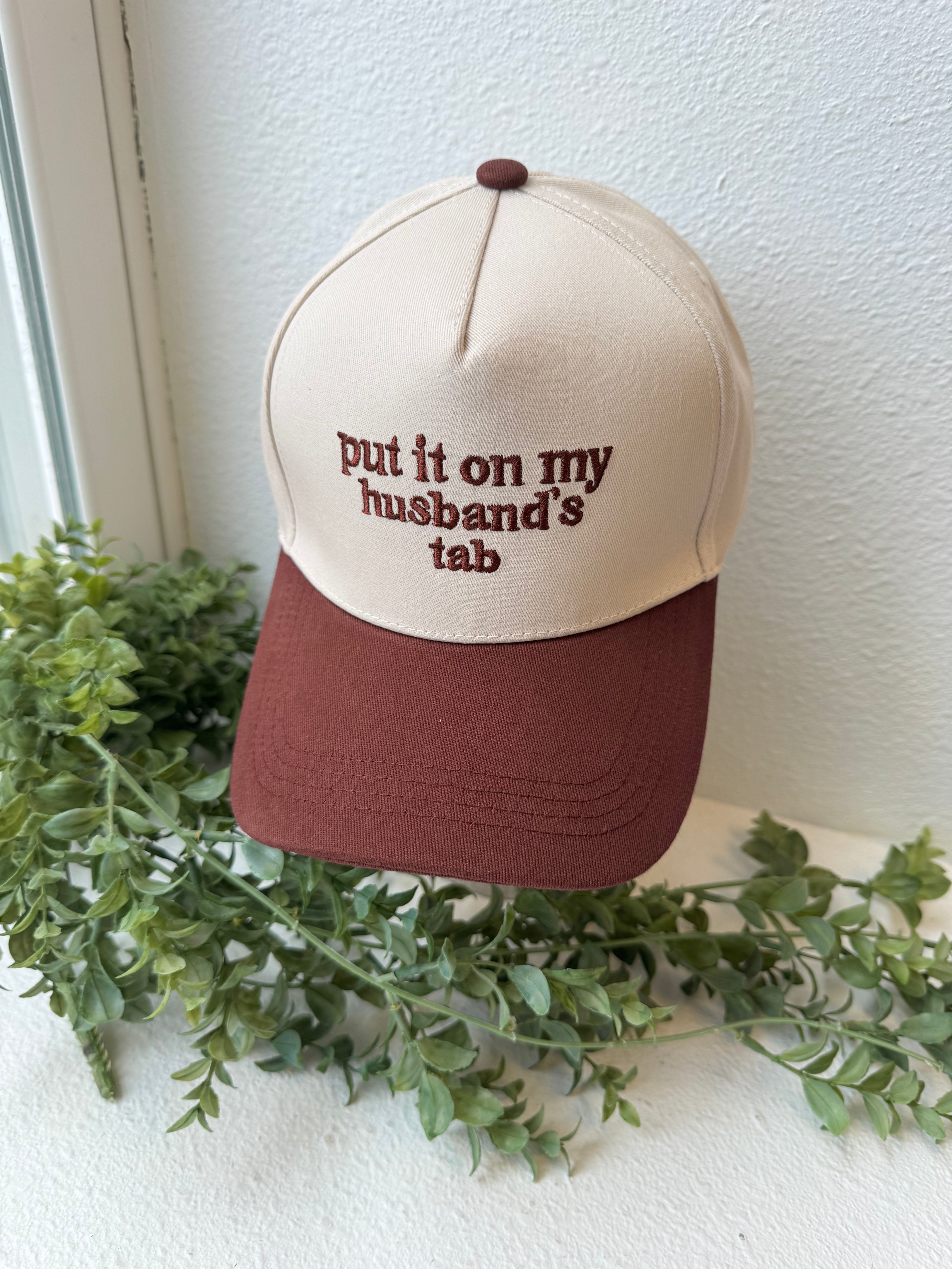 Zen Put it on My Husband's Tab Hat-Raisin-Hats-Zenana-The Silo Boutique, Women's Fashion Boutique Located in Warren and Grand Forks North Dakota