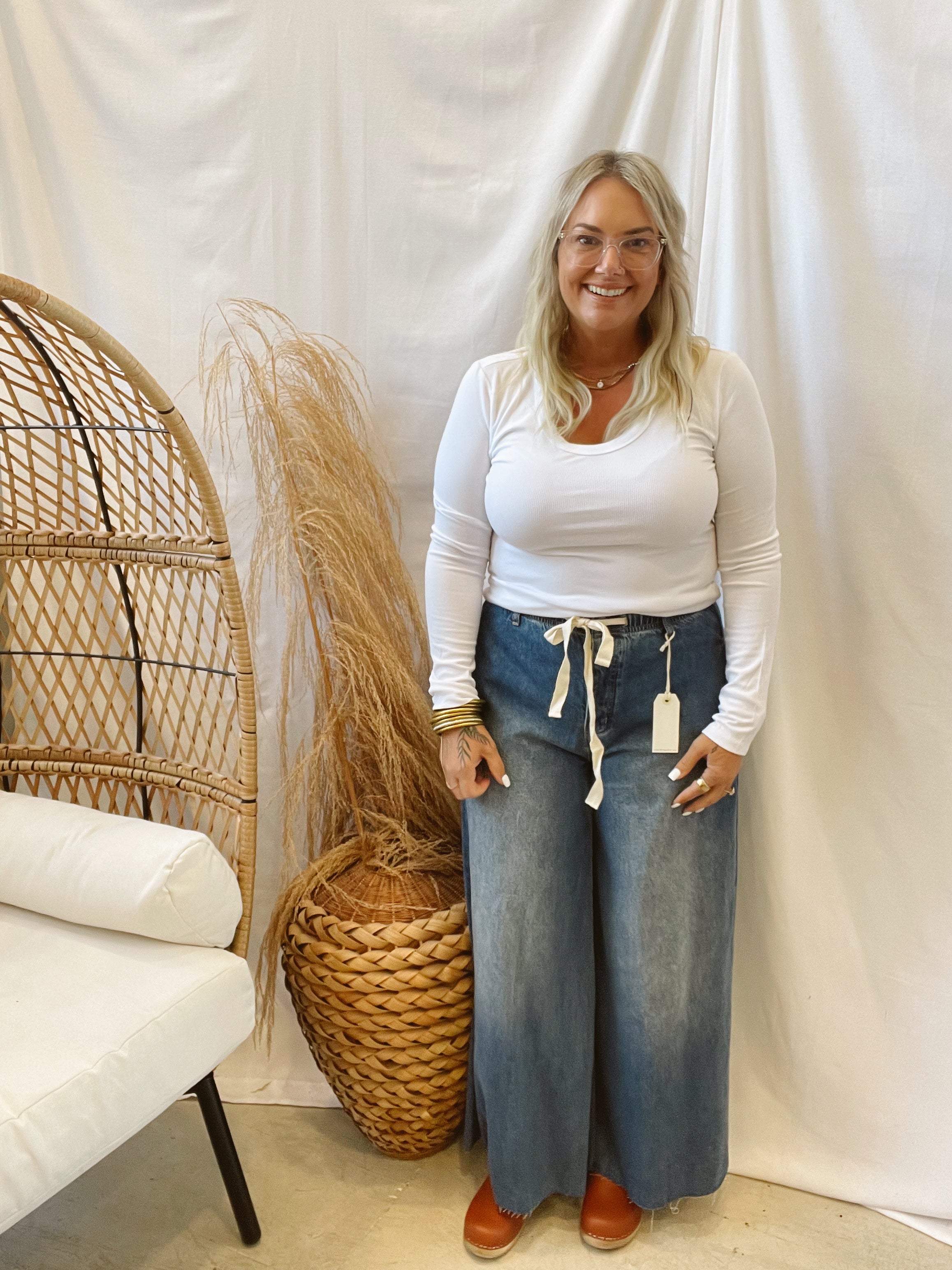 Be Cool Scoop Neck Ribbed Long Sleeve Top-Long Sleeve Tops-be cool-The Silo Boutique, Women's Fashion Boutique Located in Warren and Grand Forks North Dakota