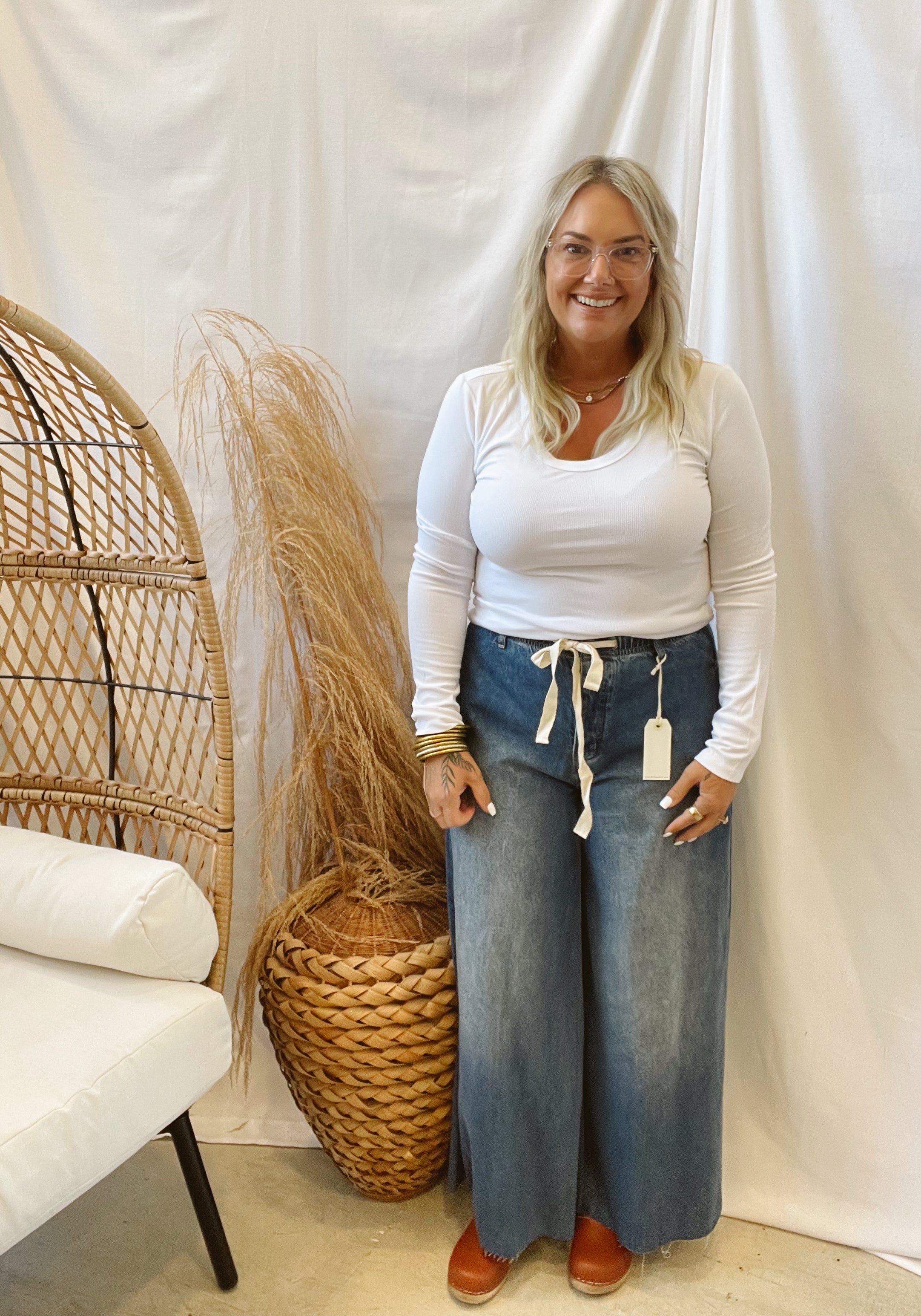 Be Cool Scoop Neck Ribbed Long Sleeve Top-Long Sleeve Tops-be cool-The Silo Boutique, Women's Fashion Boutique Located in Warren and Grand Forks North Dakota