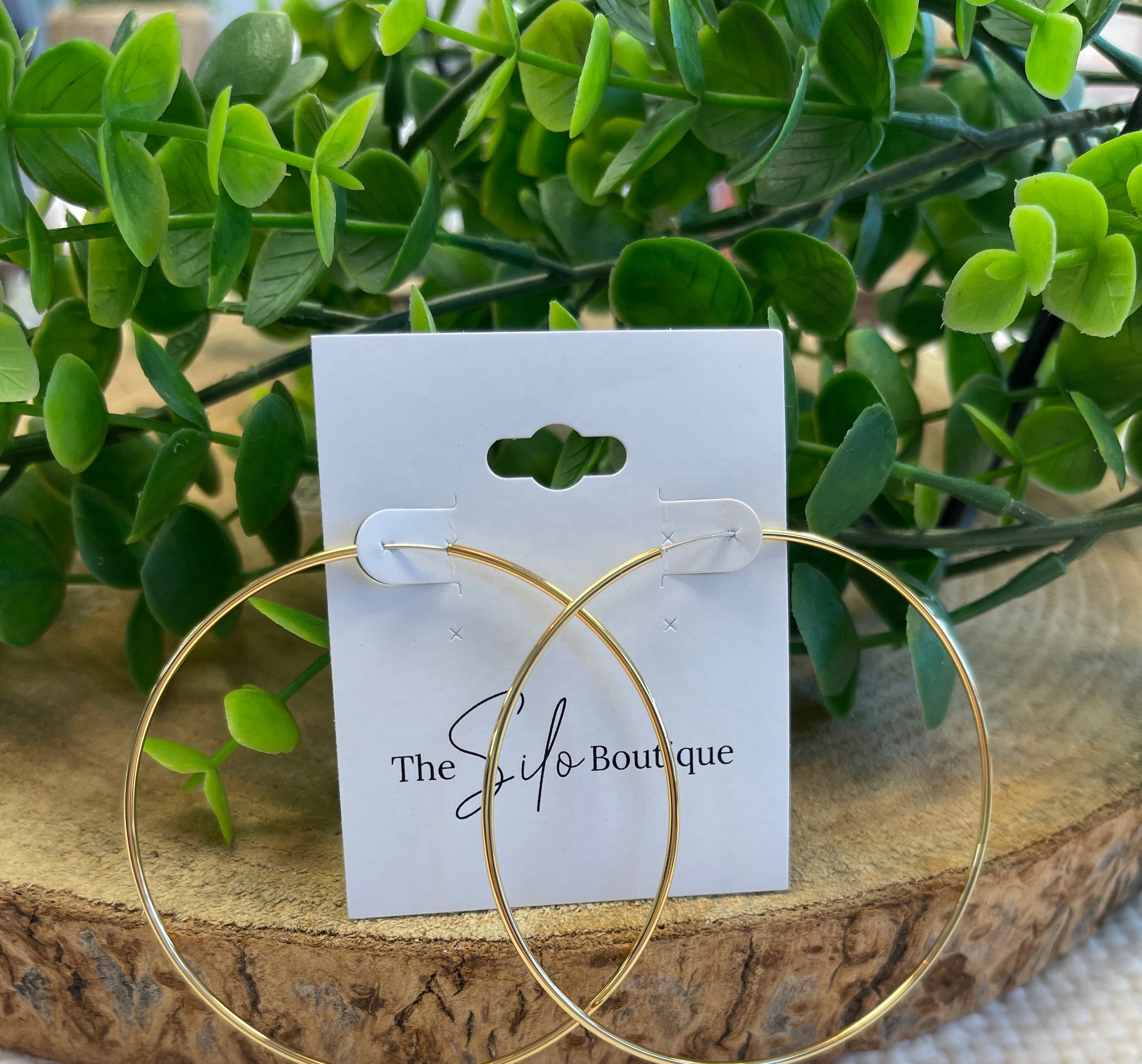 Endless Hoop Earrings-Earrings-Fame-The Silo Boutique, Women's Fashion Boutique Located in Warren and Grand Forks North Dakota