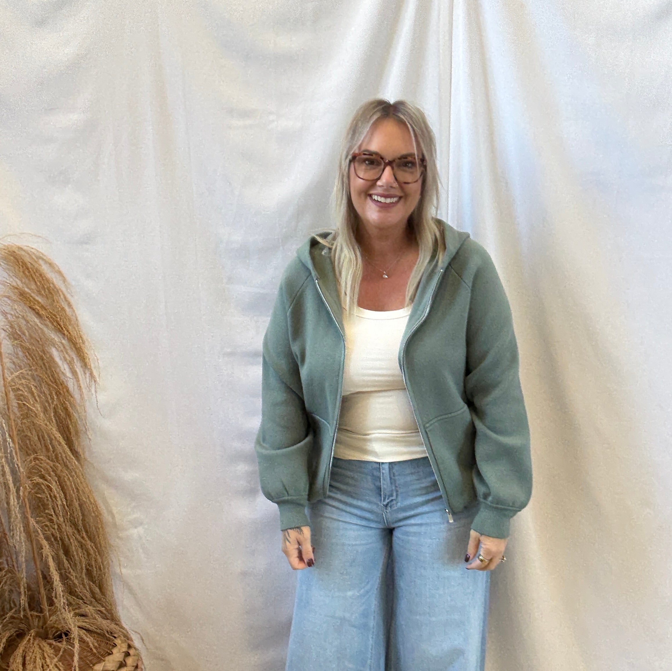 So Soft Oversized Hoodie Sweater-Jade-Sweaters-staccato-The Silo Boutique, Women's Fashion Boutique Located in Warren and Grand Forks North Dakota