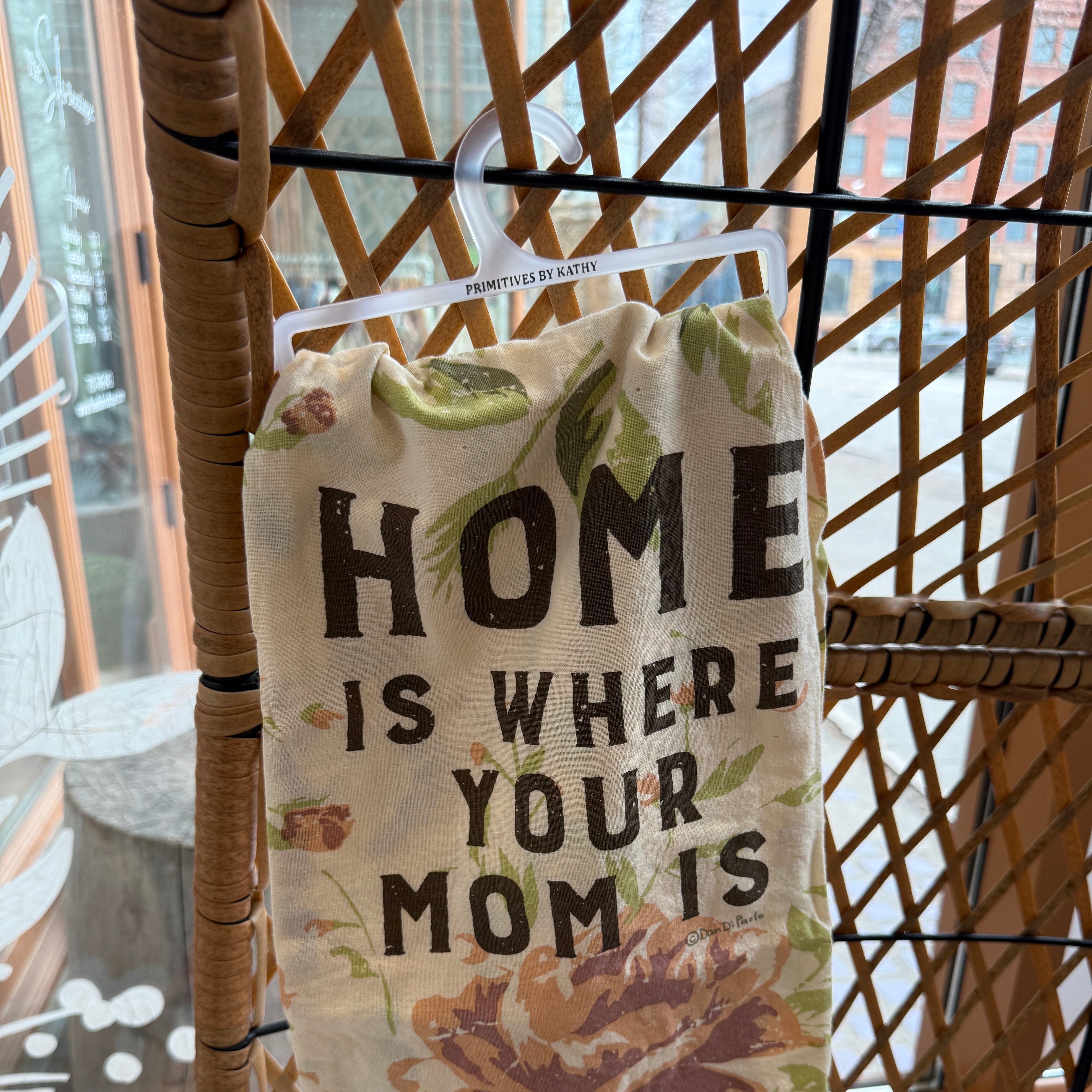 Home is Where Your Mom Is Tea Towel-Tea Towels-primitives-The Silo Boutique, Women's Fashion Boutique Located in Warren and Grand Forks North Dakota
