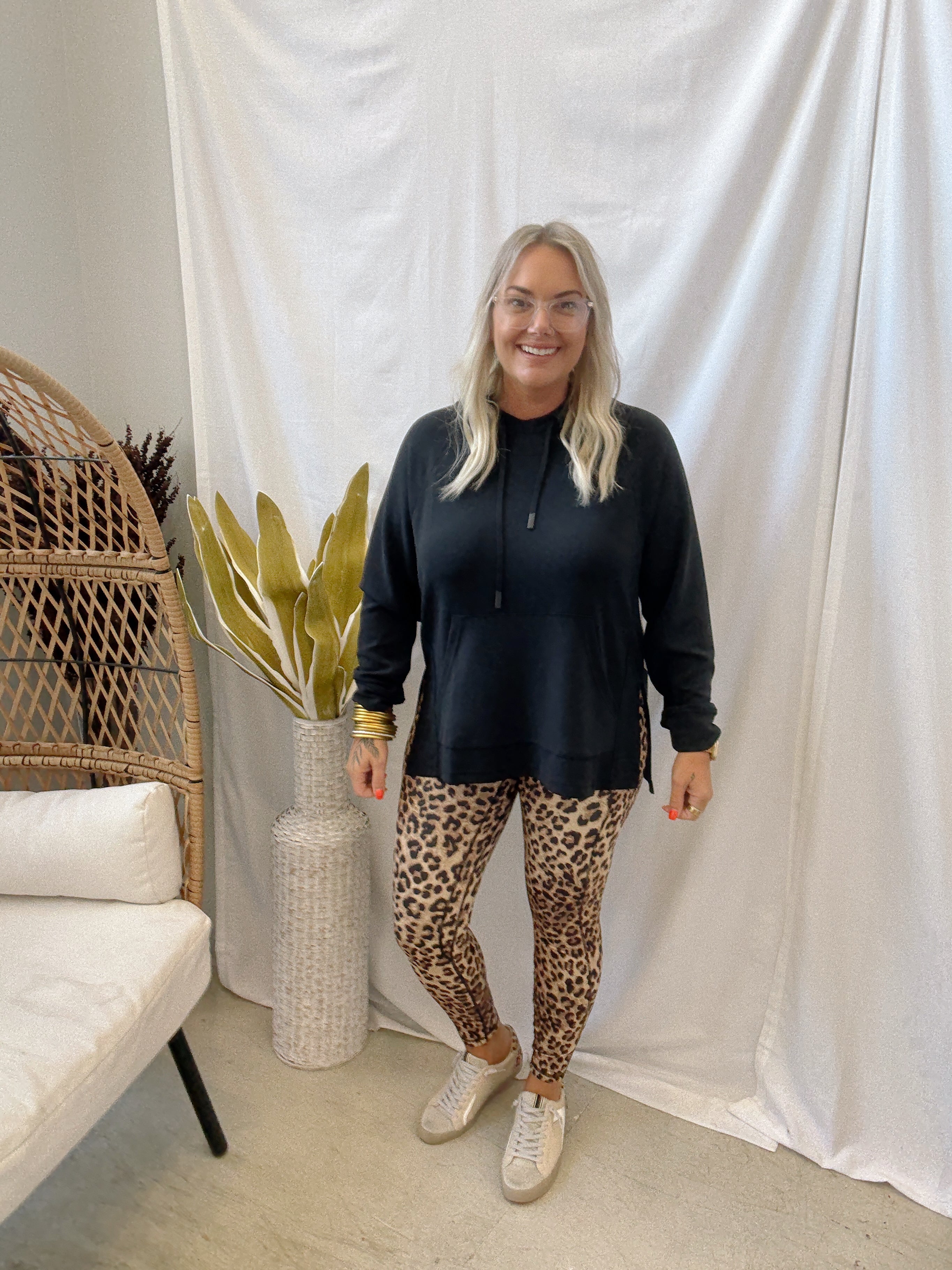 Mono B Long Sleeve Top-Black-Long Sleeve Tops-mono b-The Silo Boutique, Women's Fashion Boutique Located in Warren and Grand Forks North Dakota