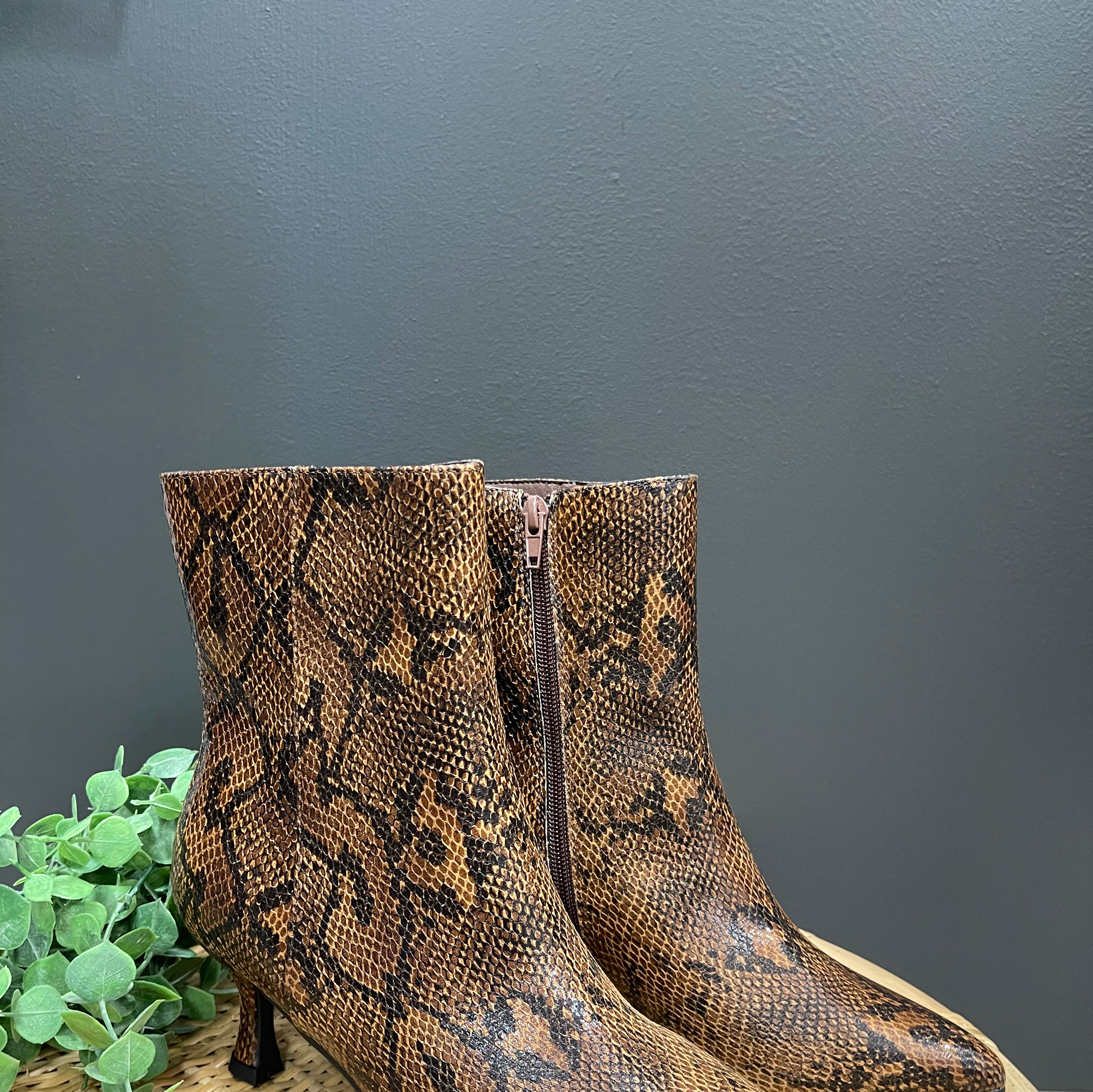 MIA Ediva Python Boot-Sneakers-MIA-The Silo Boutique, Women's Fashion Boutique Located in Warren and Grand Forks North Dakota