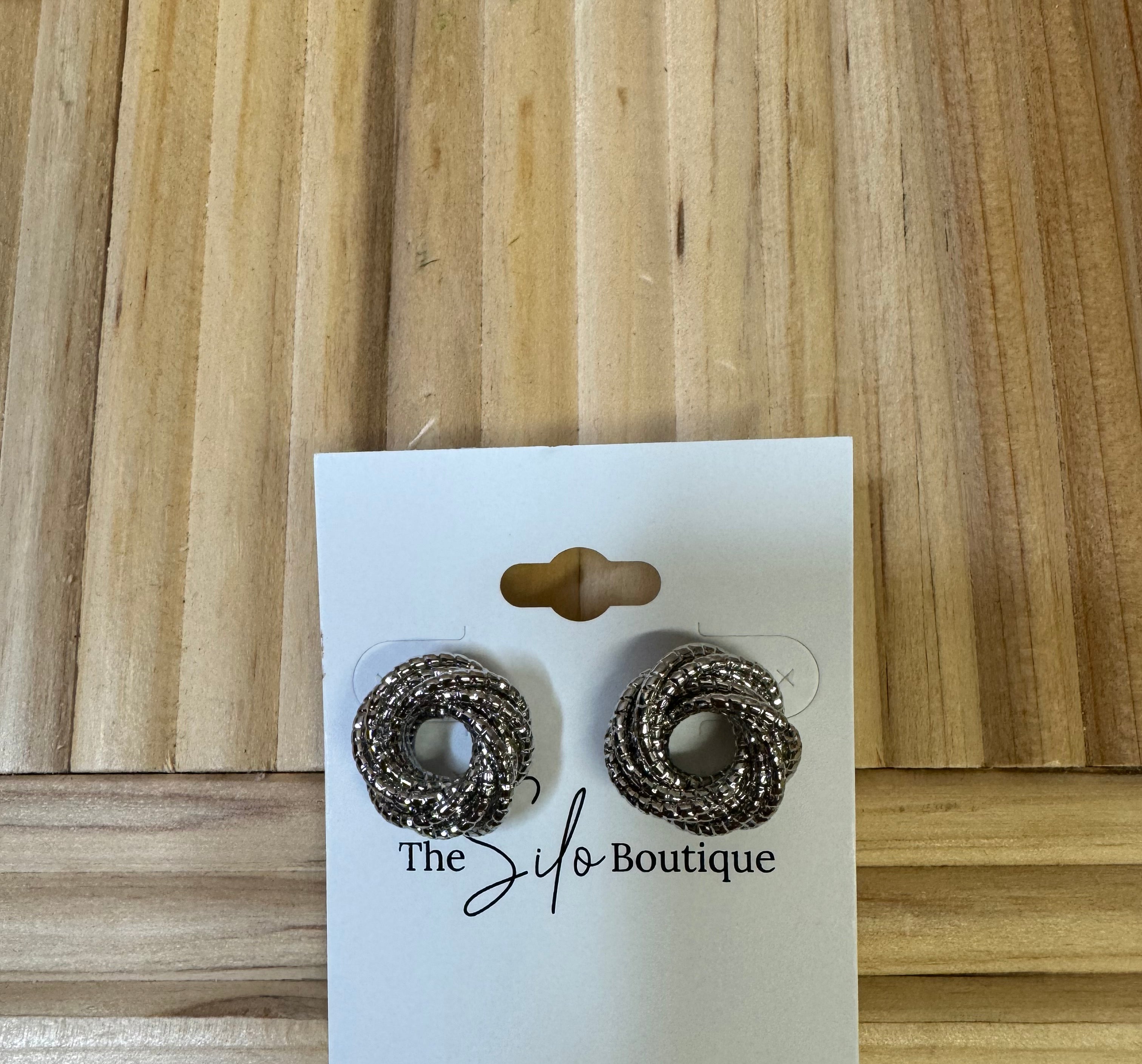 Twist Knot Stud Earrings-earrings-Fame-The Silo Boutique, Women's Fashion Boutique Located in Warren and Grand Forks North Dakota