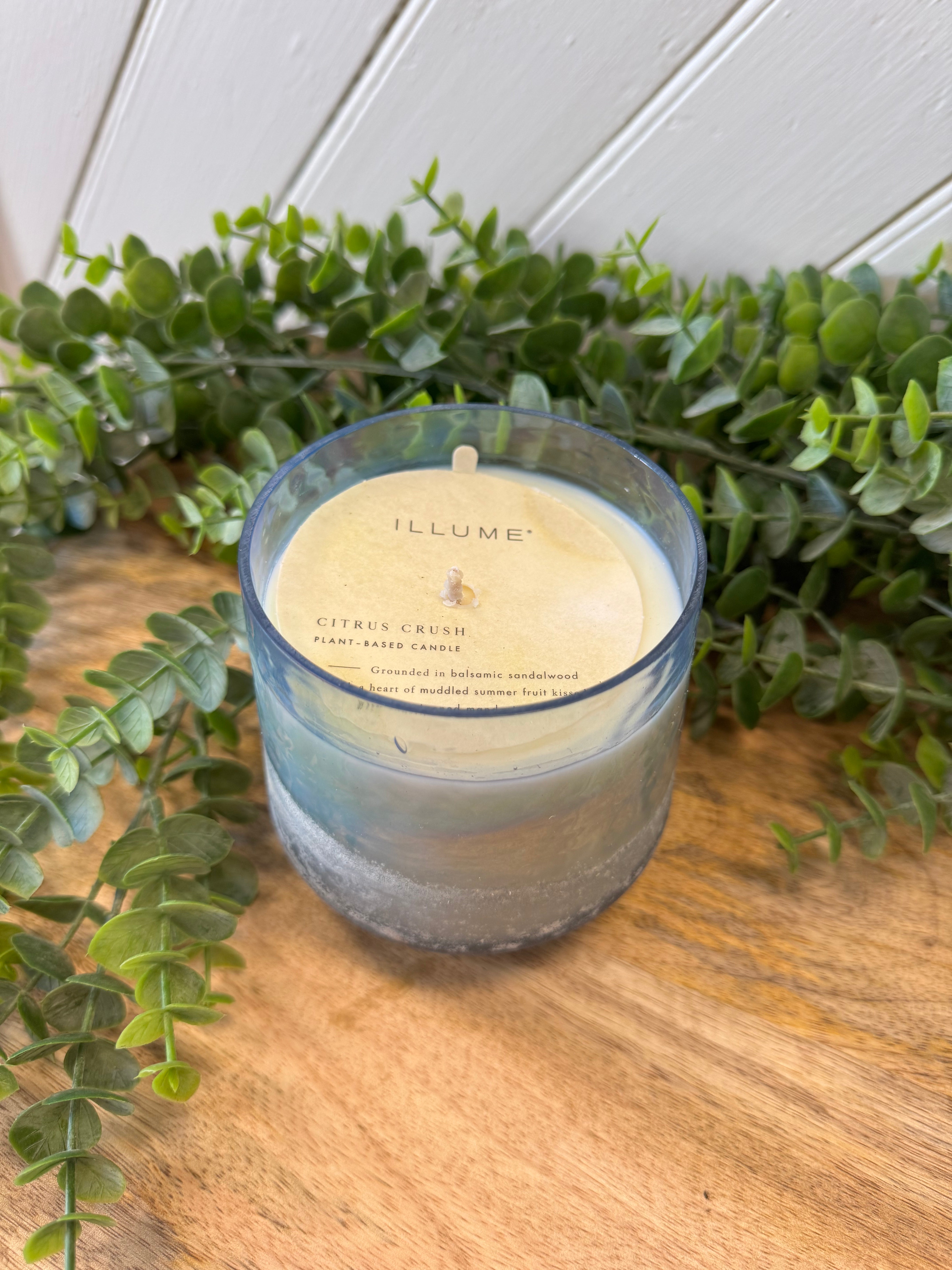 Illume Citrus Crush Baltic Glass Candle-Candles-Illume-The Silo Boutique, Women's Fashion Boutique Located in Warren and Grand Forks North Dakota