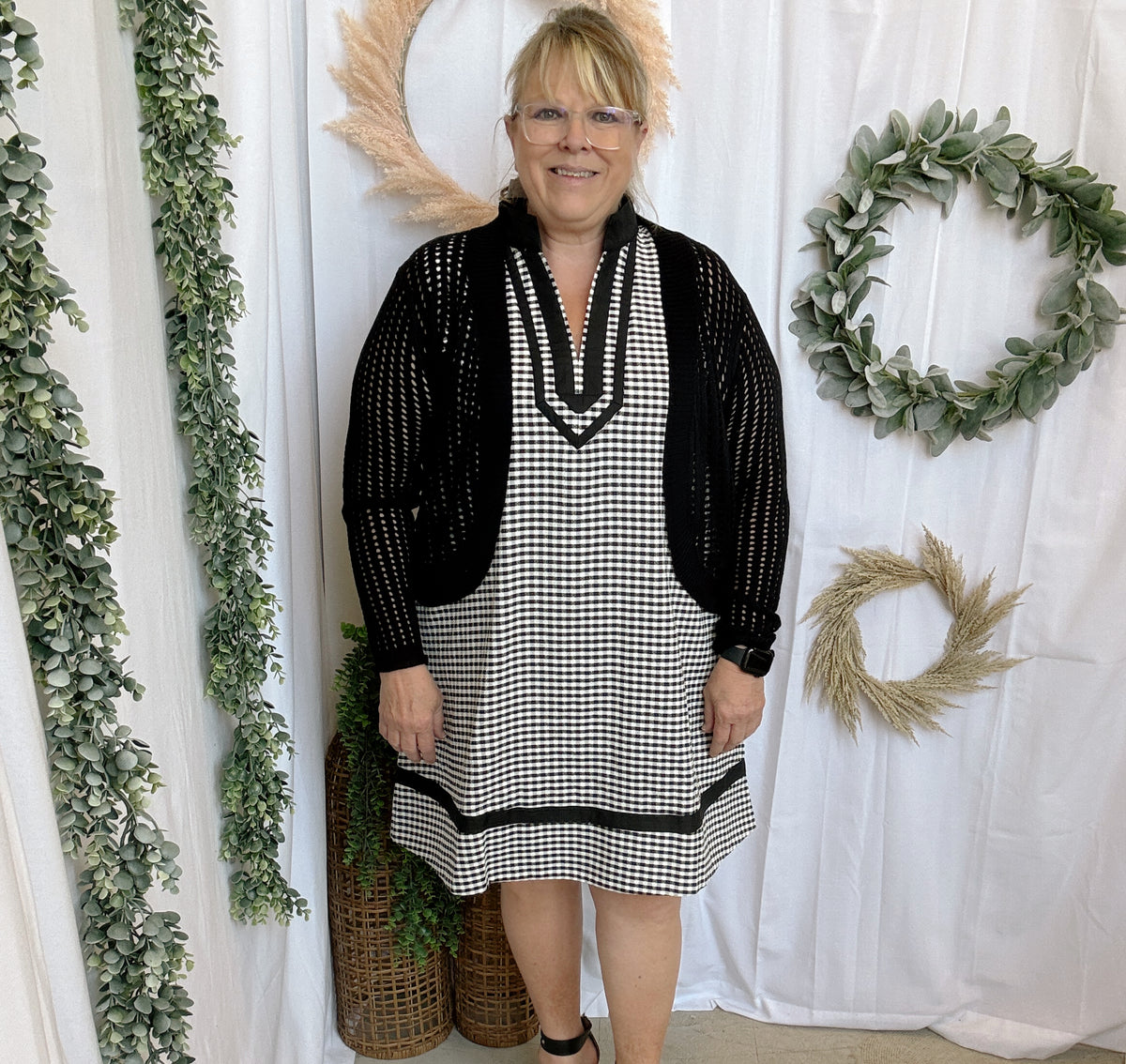 CC Open Knit Cocoon Cardigan-Black-Sweaters-cozy co-The Silo Boutique, Women's Fashion Boutique Located in Warren and Grand Forks North Dakota