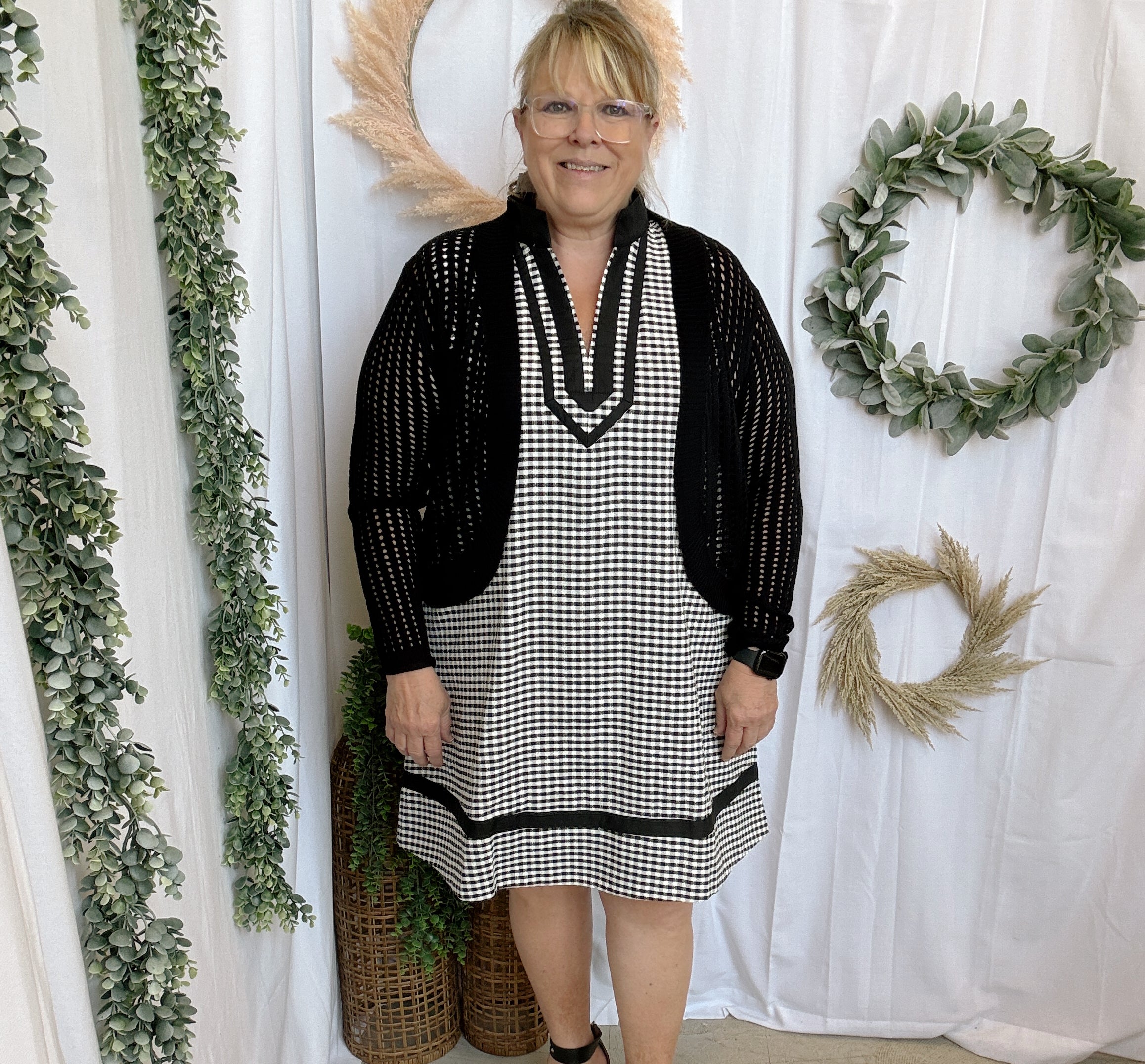 CC Open Knit Cocoon Cardigan-Black-Sweaters-cozy co-The Silo Boutique, Women's Fashion Boutique Located in Warren and Grand Forks North Dakota