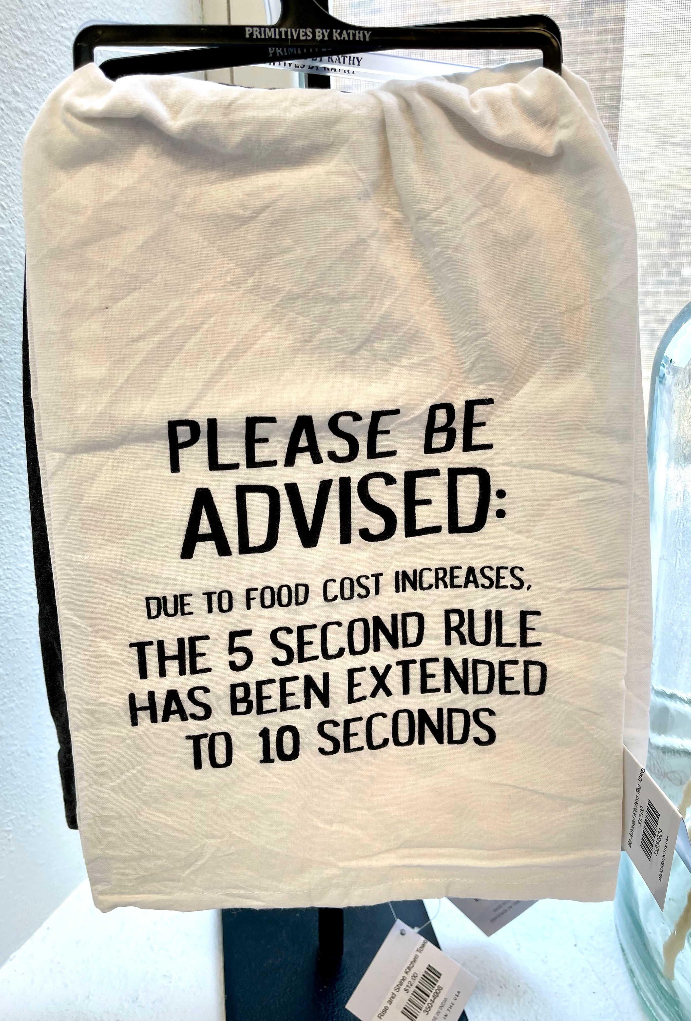 Be Advised Kitchen Tea Towel-Tea Towels-primitives-The Silo Boutique, Women's Fashion Boutique Located in Warren and Grand Forks North Dakota