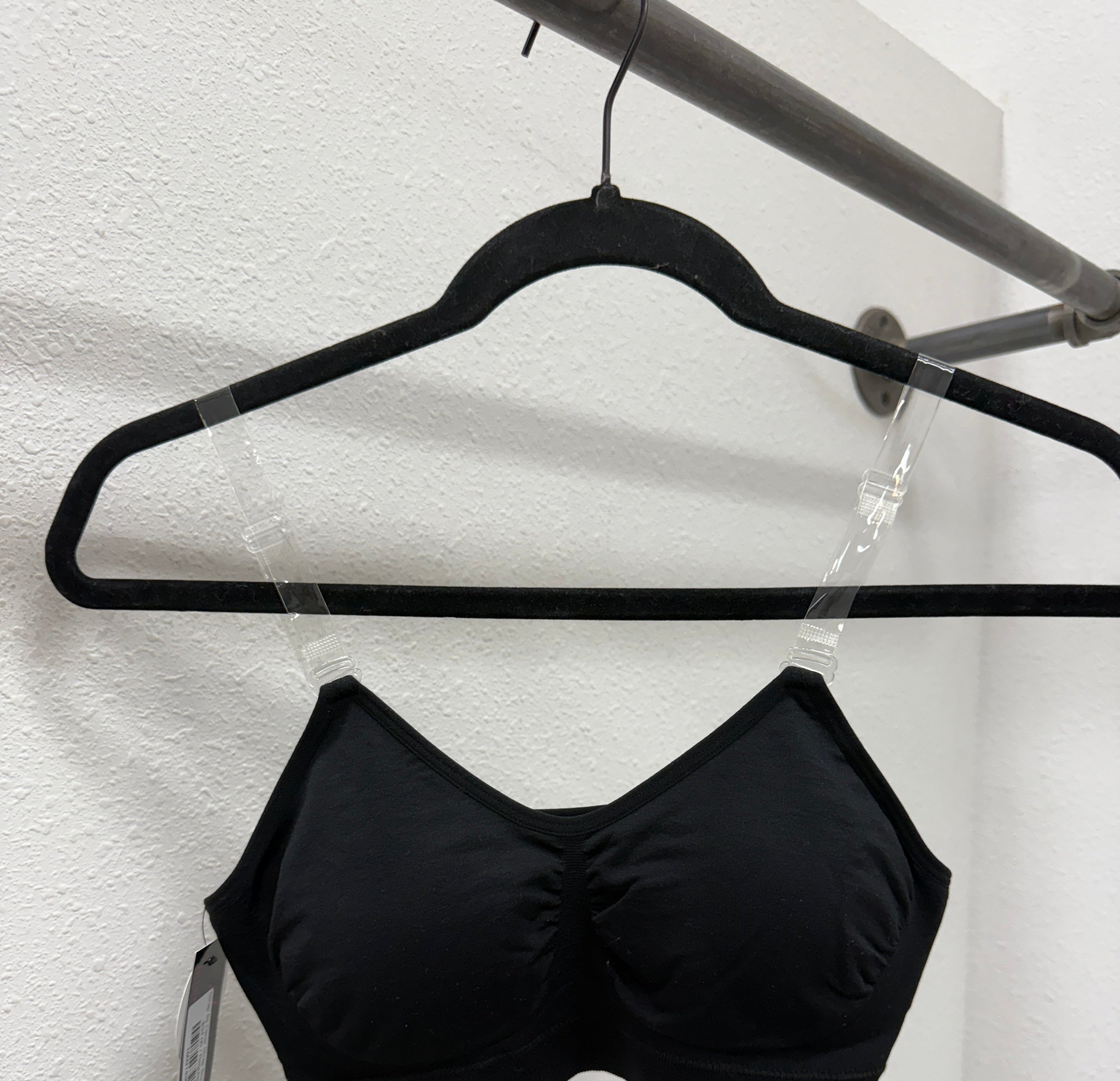 Strap Its Clear Strap Bra-Black-Bralettes-strap its-The Silo Boutique, Women's Fashion Boutique Located in Warren and Grand Forks North Dakota