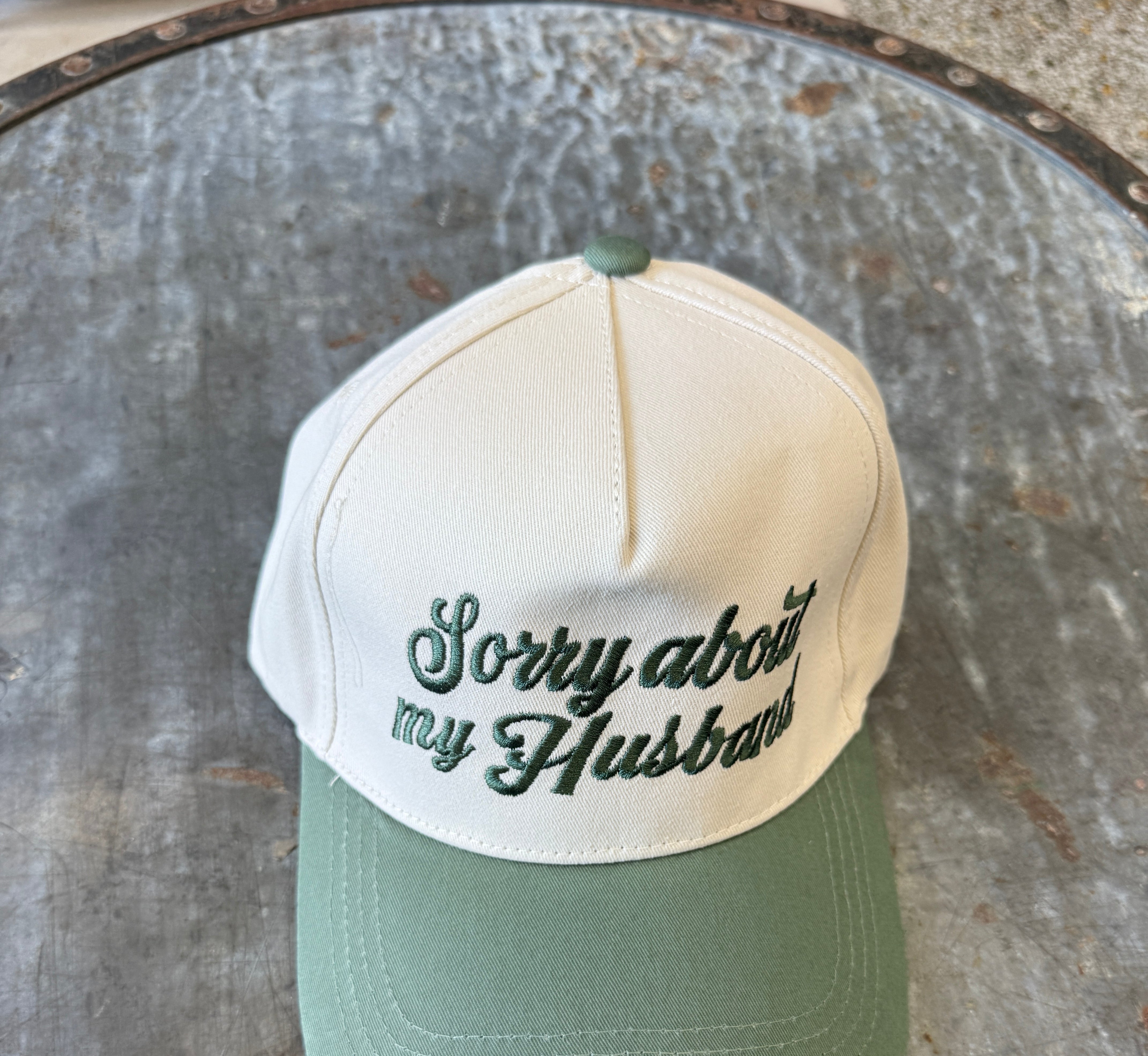 Sorry About My Husband Hat-Hats-Zenana-The Silo Boutique, Women's Fashion Boutique Located in Warren and Grand Forks North Dakota