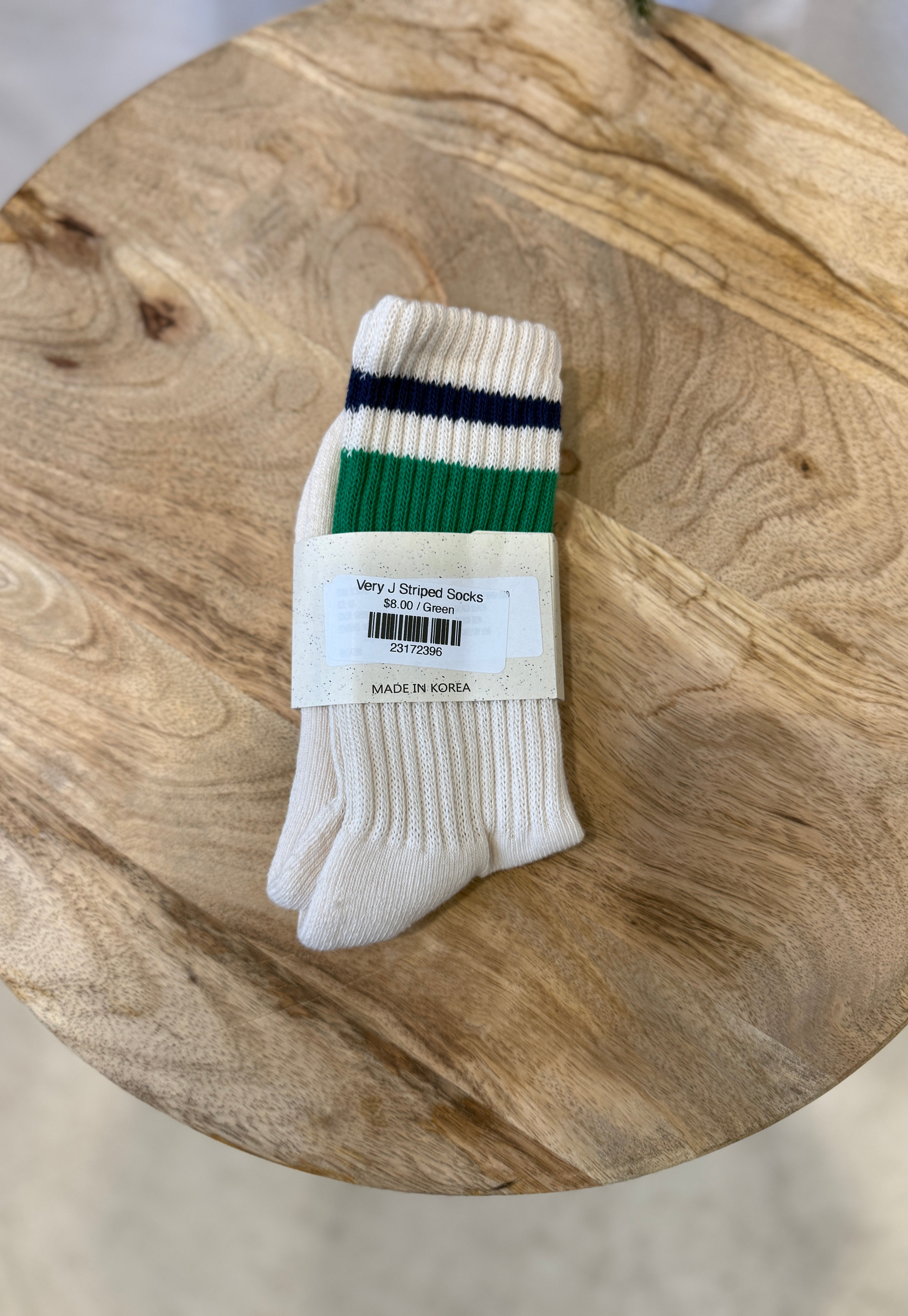 Very J Striped Socks-Socks-very j-The Silo Boutique, Women's Fashion Boutique Located in Warren and Grand Forks North Dakota