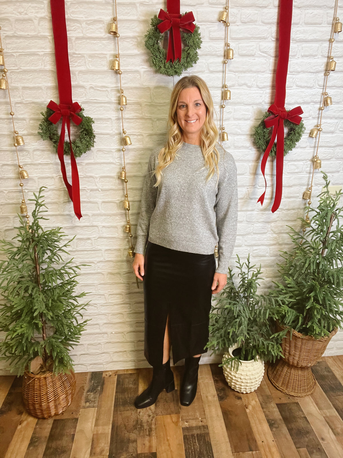 Kenzie Leather Skirt-Black-Skirts-hyfve-The Silo Boutique, Women's Fashion Boutique Located in Warren and Grand Forks North Dakota