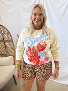 Sweet Joy Sweatshirt-Sweatshirts-Sweet Claire-The Silo Boutique, Women's Fashion Boutique Located in Warren and Grand Forks North Dakota