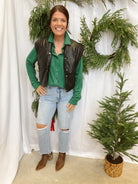 Elan Skye Vest-Black-vests-elan-The Silo Boutique, Women's Fashion Boutique Located in Warren and Grand Forks North Dakota