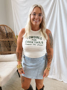 Cowgirls for Cocktails Tank Top-Tank Tops-charlie southern-The Silo Boutique, Women's Fashion Boutique Located in Warren and Grand Forks North Dakota