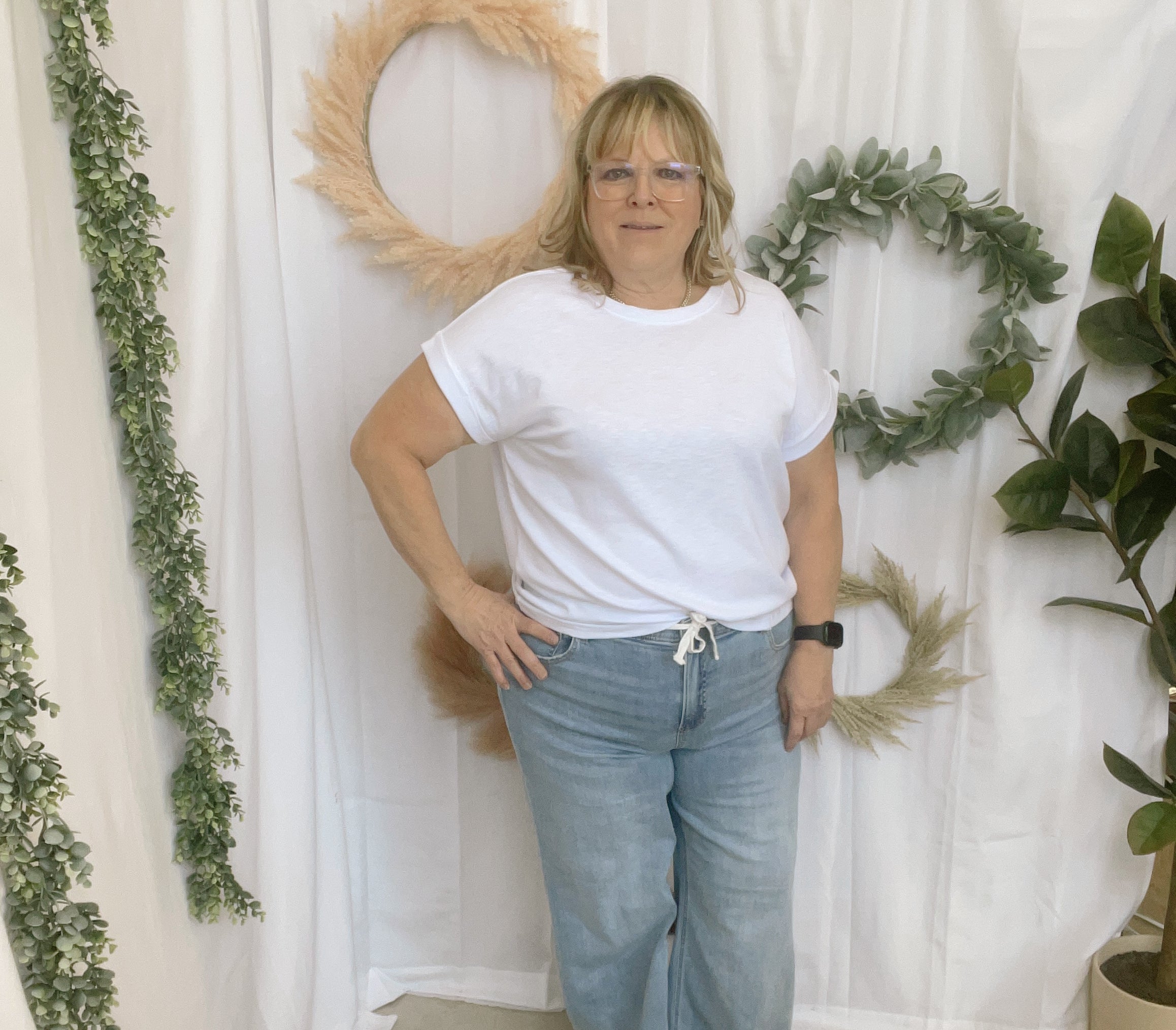 Kelly Slub Rolled Sleeve Tee-Short Sleeve Tops-Zenana-The Silo Boutique, Women's Fashion Boutique Located in Warren and Grand Forks North Dakota