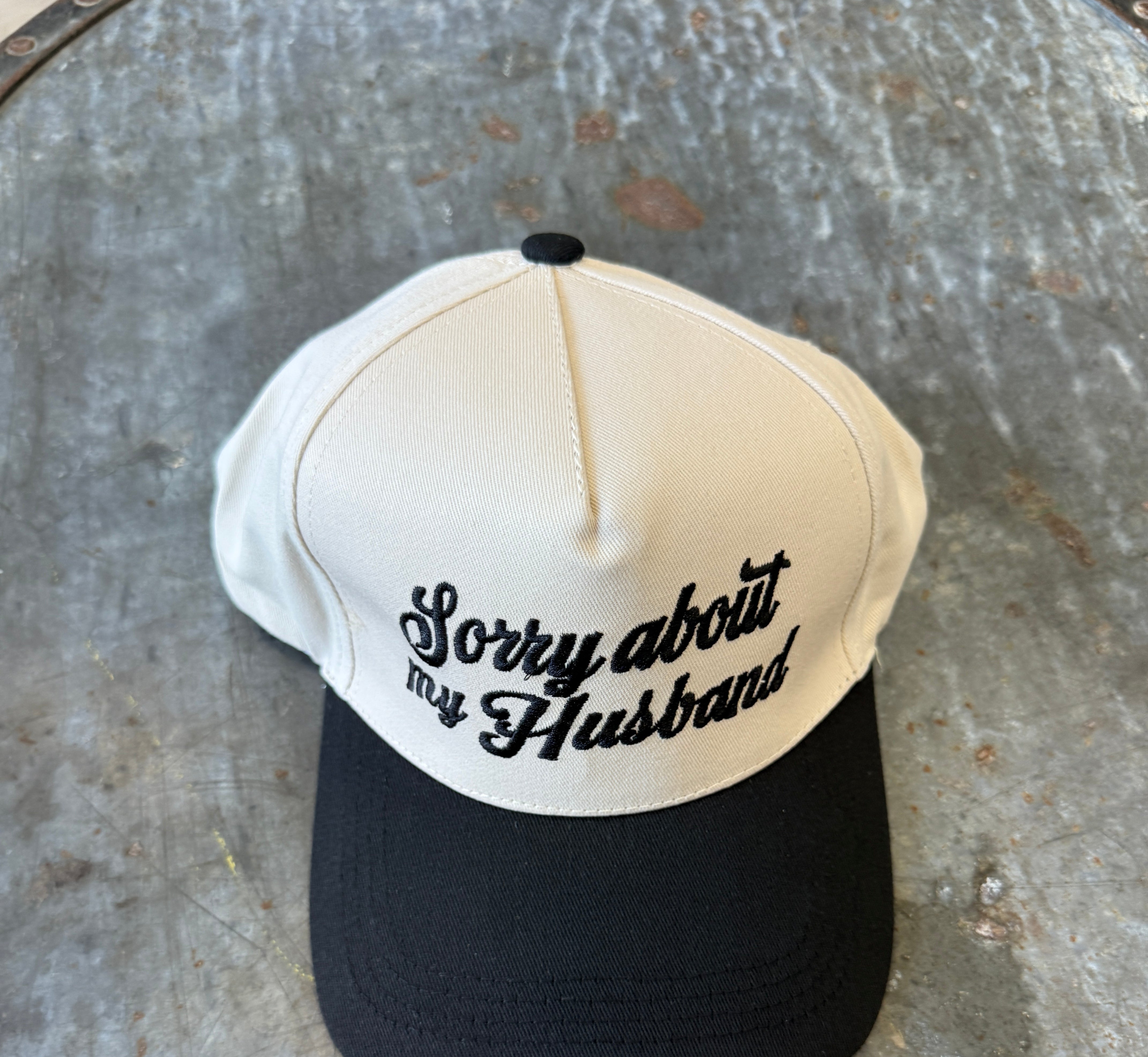 Sorry About My Husband Hat-Hats-Zenana-The Silo Boutique, Women's Fashion Boutique Located in Warren and Grand Forks North Dakota