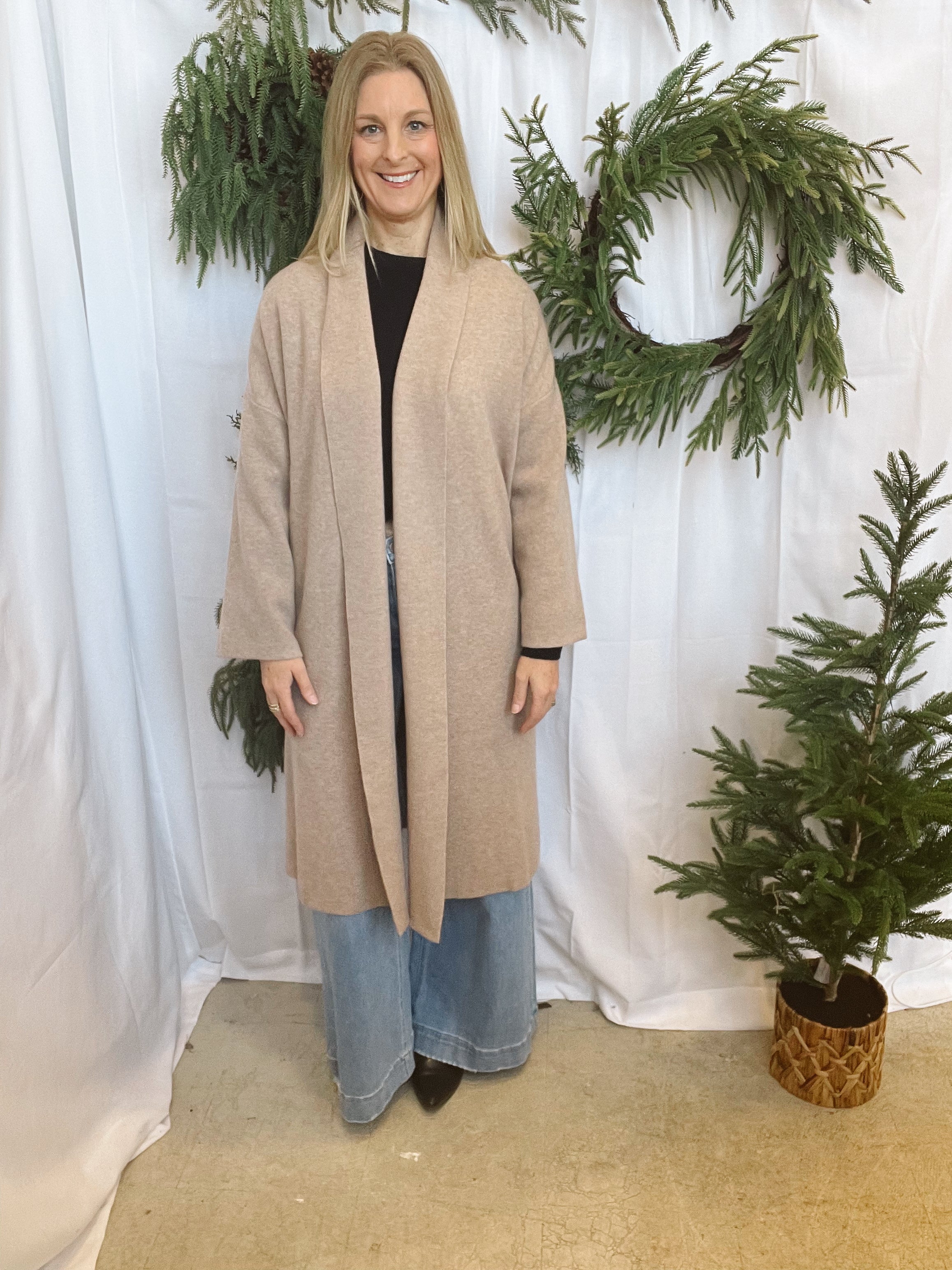 Ivy Cozy Cardigan-Latte-Cardigans-bluivy-The Silo Boutique, Women's Fashion Boutique Located in Warren and Grand Forks North Dakota