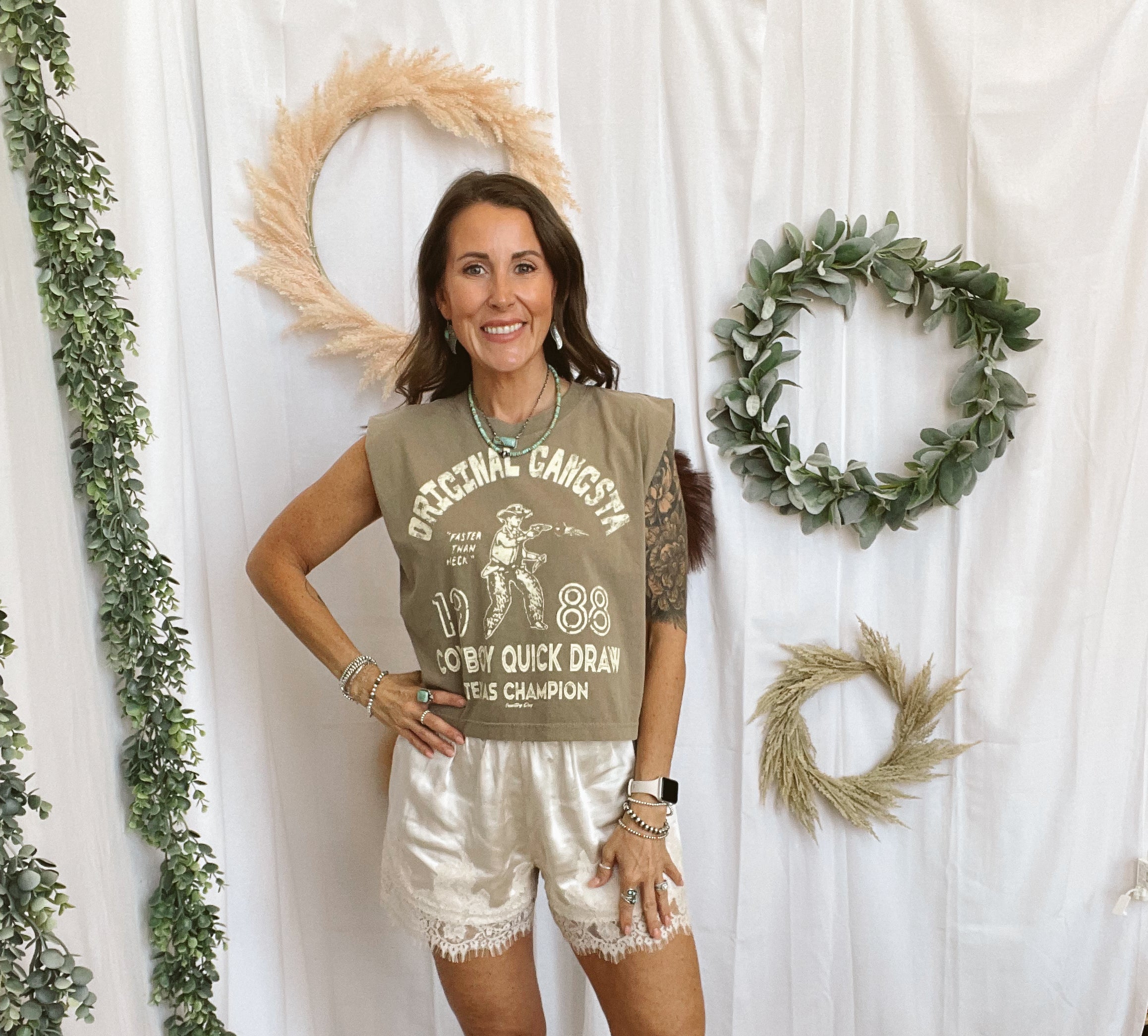 Original Gangsta Tank Top-Tank Tops-country deep-The Silo Boutique, Women's Fashion Boutique Located in Warren and Grand Forks North Dakota