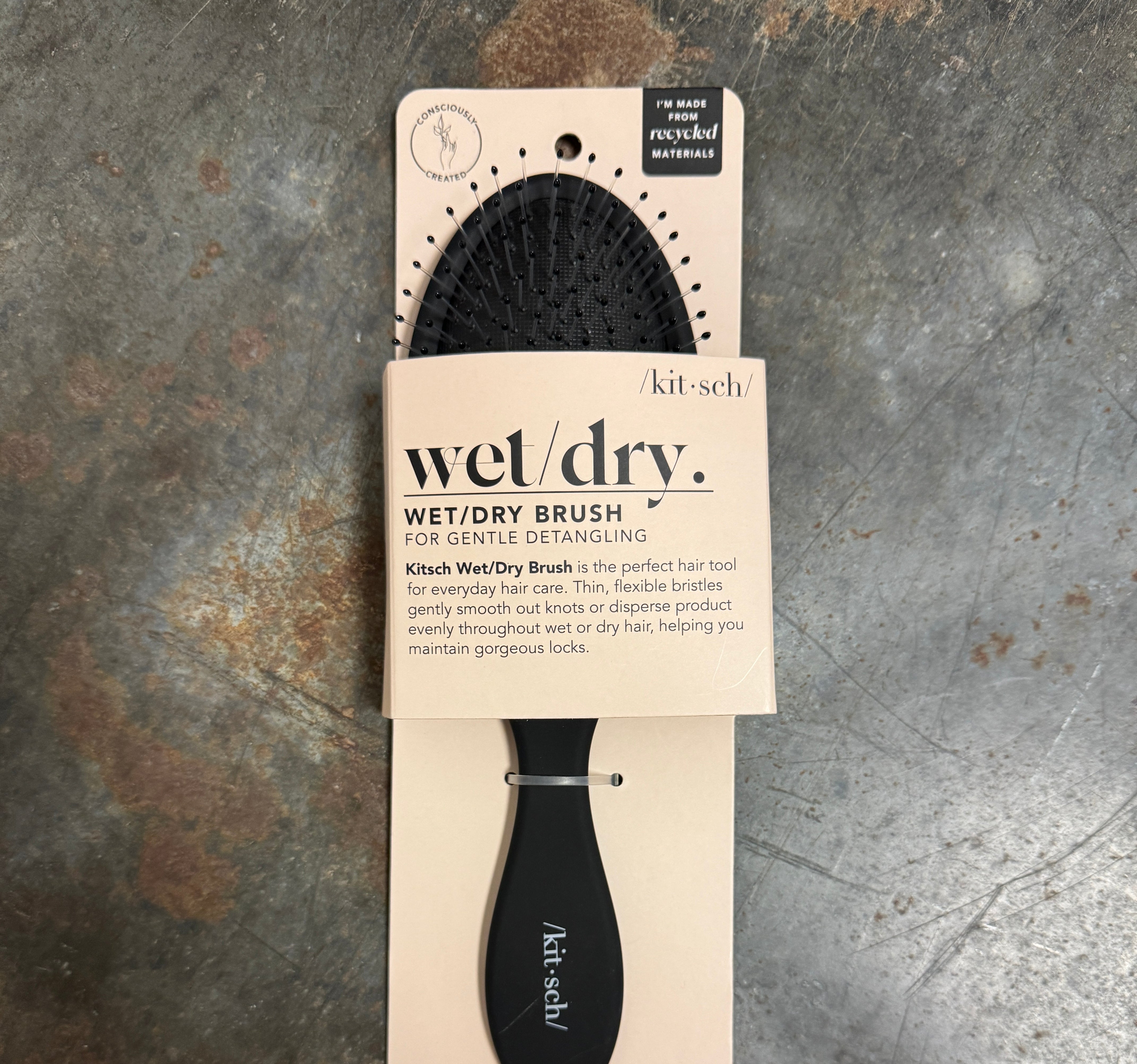 Kitsch Wed Dry Black Brush-Hair Accessories-kitsch-The Silo Boutique, Women's Fashion Boutique Located in Warren and Grand Forks North Dakota