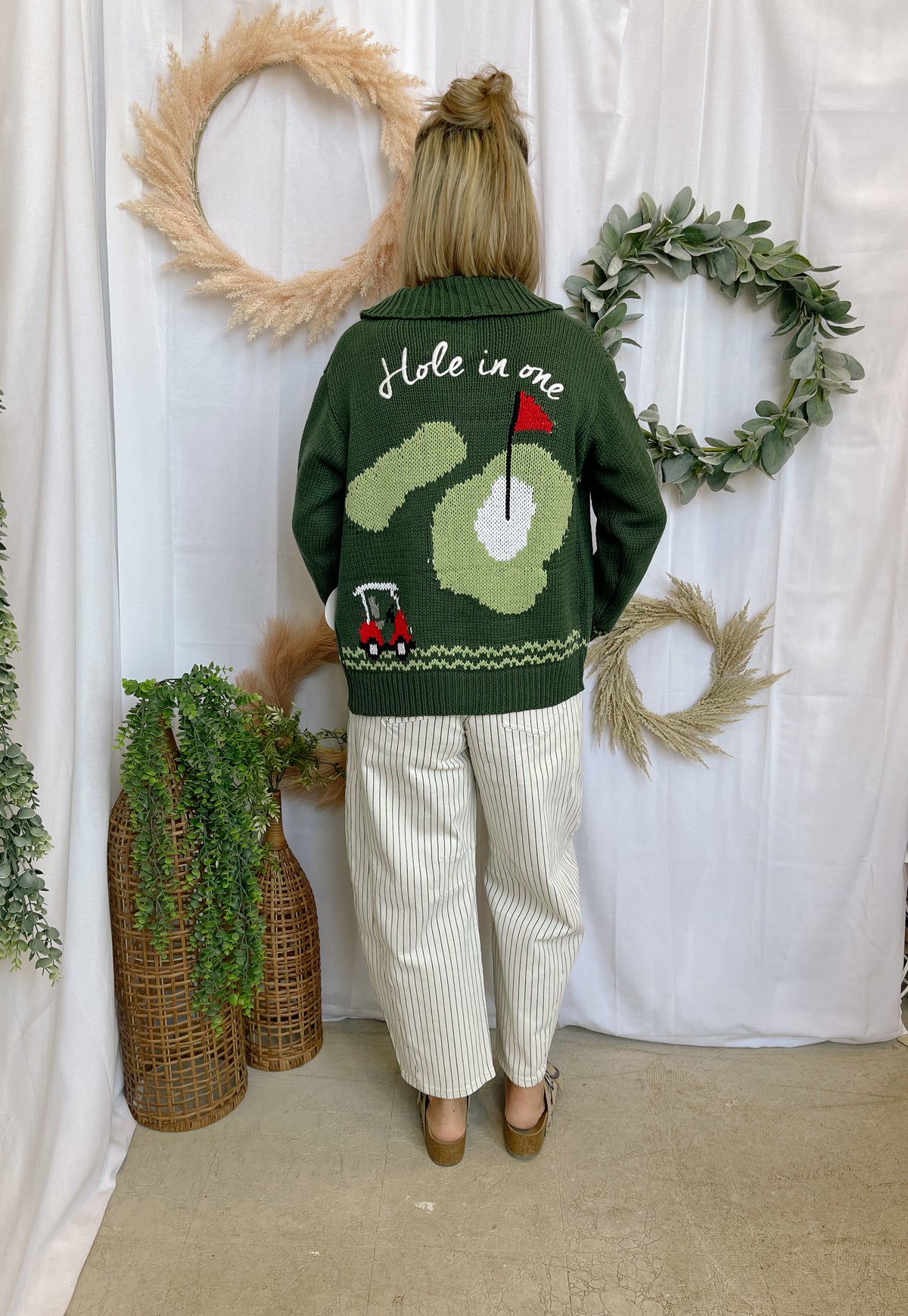 Bailey Rose Golfing Cardigan Sweater-Cardigans-bailey rose-The Silo Boutique, Women's Fashion Boutique Located in Warren and Grand Forks North Dakota