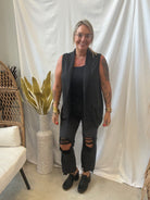 Zoe Black Destructed Washed Jeans-Jeans-Zenana-The Silo Boutique, Women's Fashion Boutique Located in Warren and Grand Forks North Dakota