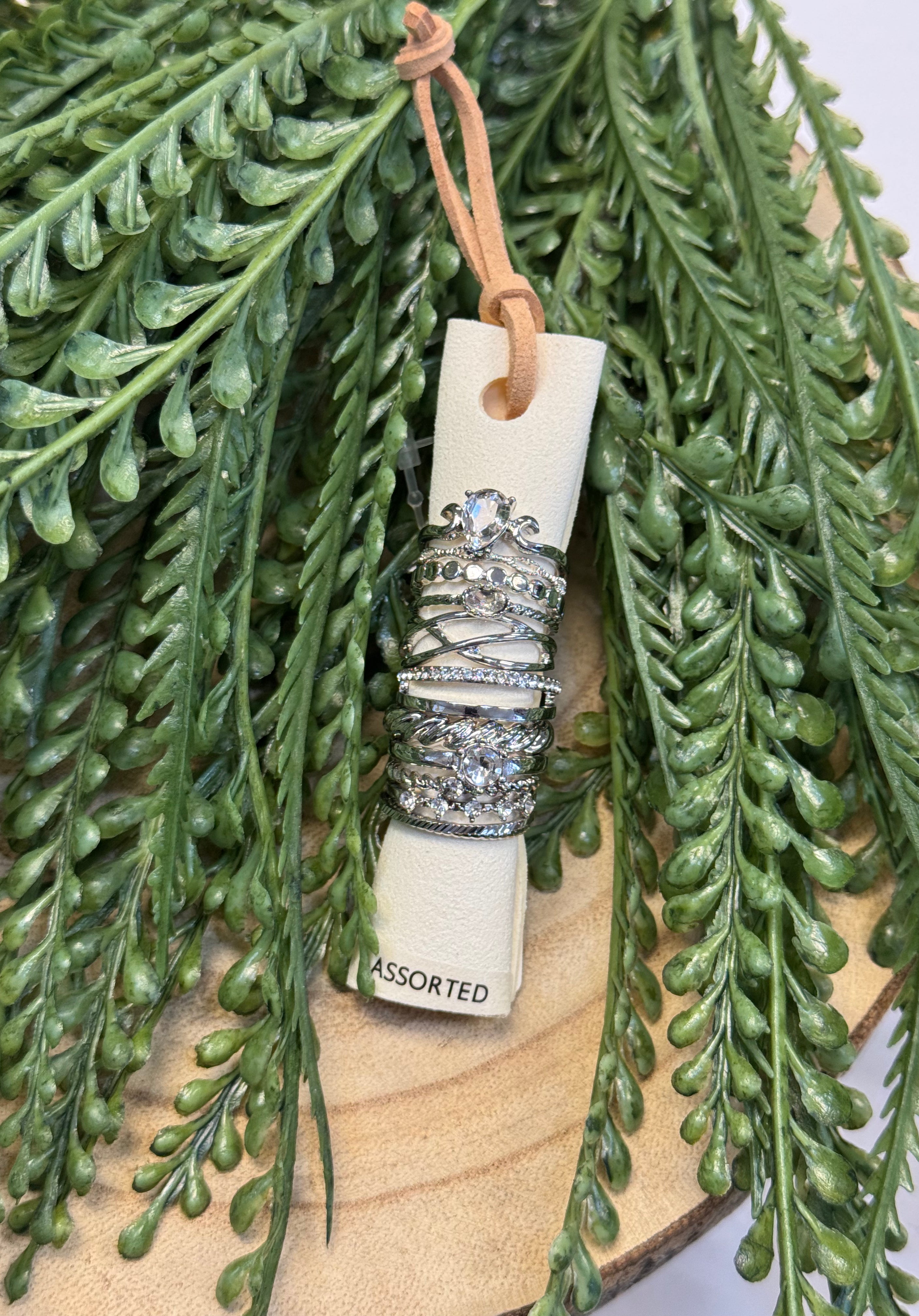 Teardrop Ring Set-Silver-Rings-fame-The Silo Boutique, Women's Fashion Boutique Located in Warren and Grand Forks North Dakota