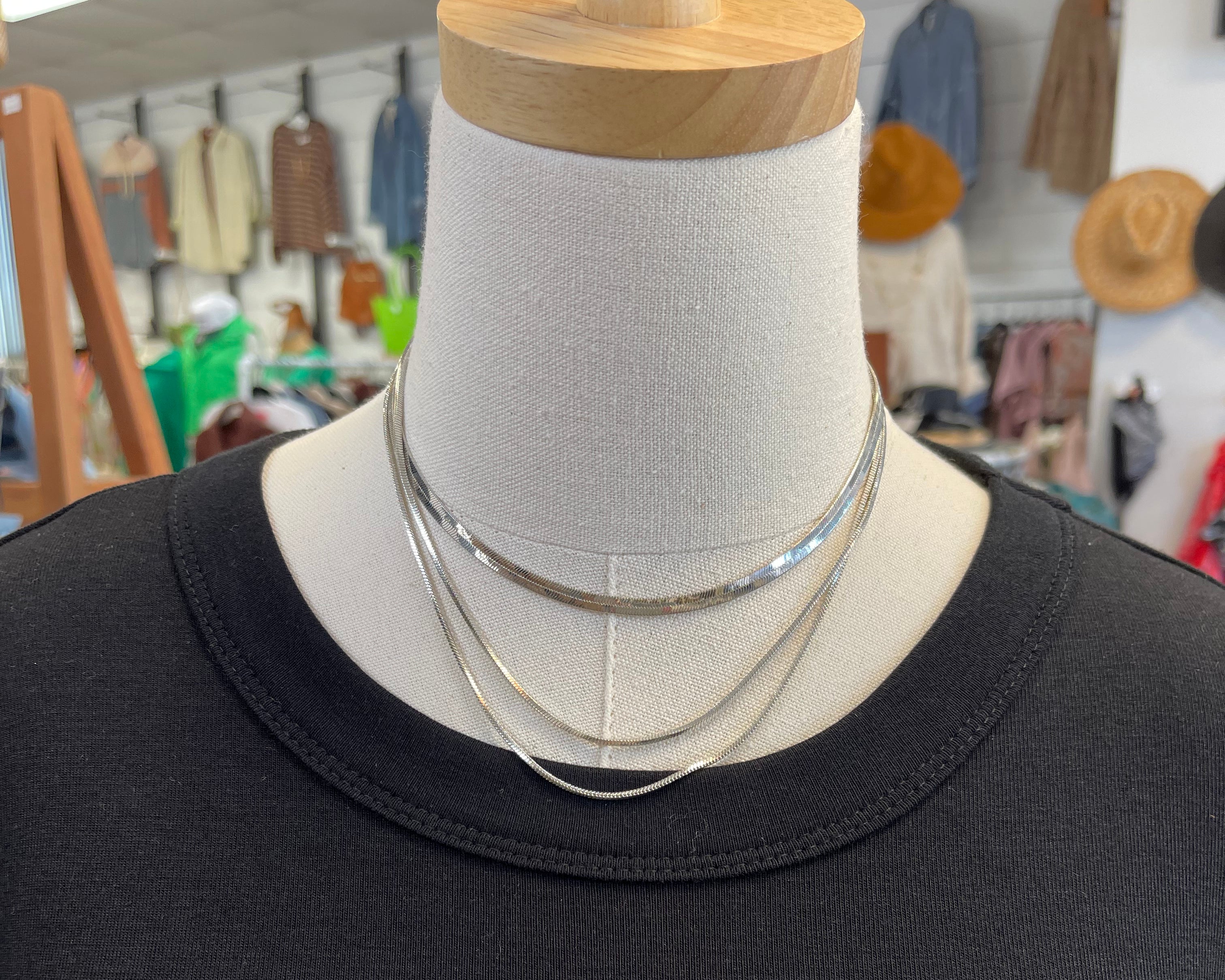 3 Strand Bone Necklace-Necklaces-Fame-The Silo Boutique, Women's Fashion Boutique Located in Warren and Grand Forks North Dakota