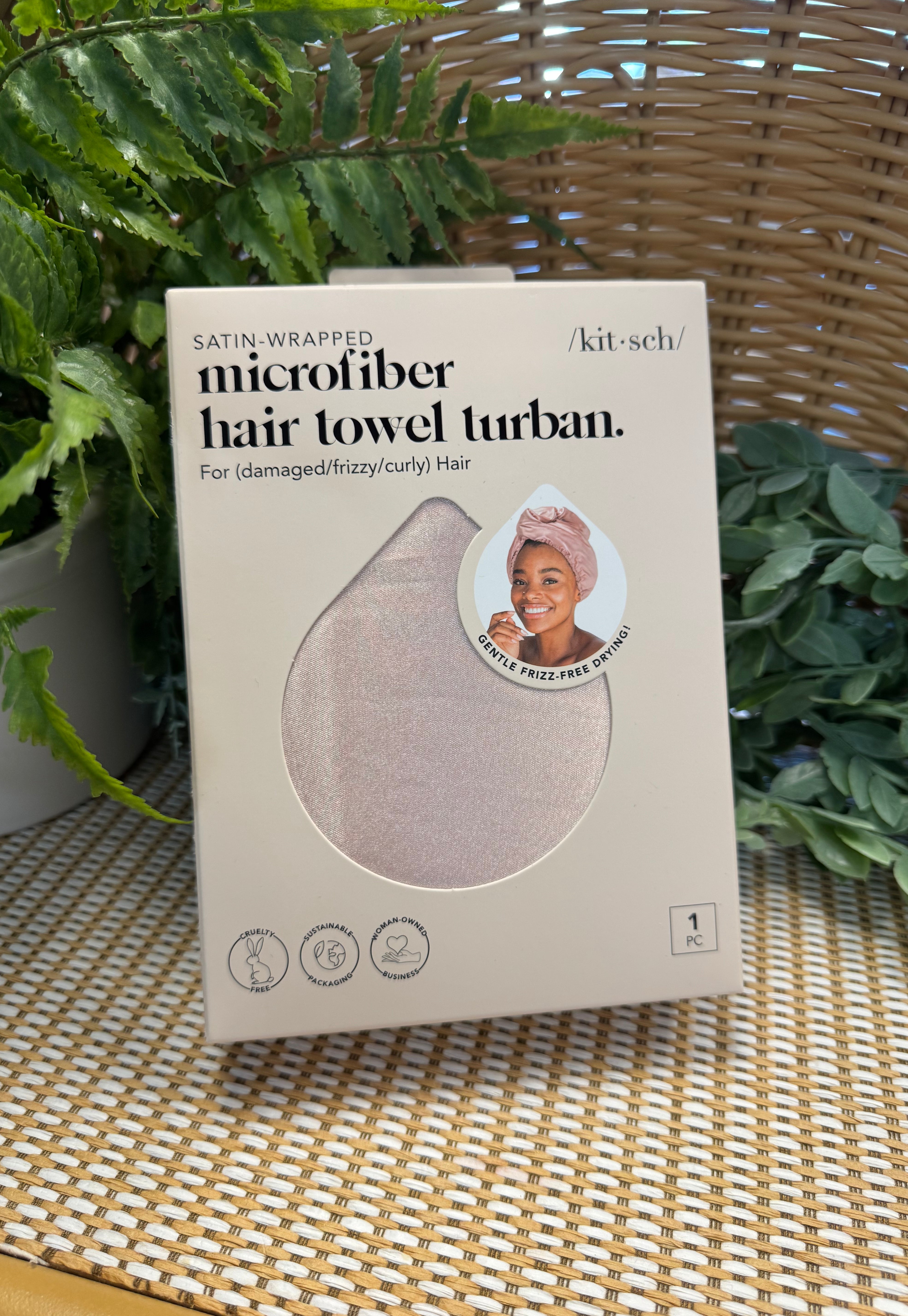 Satin Quick-Dry Hair Towel Wrap-Hair Accessories-kitsch-The Silo Boutique, Women's Fashion Boutique Located in Warren and Grand Forks North Dakota