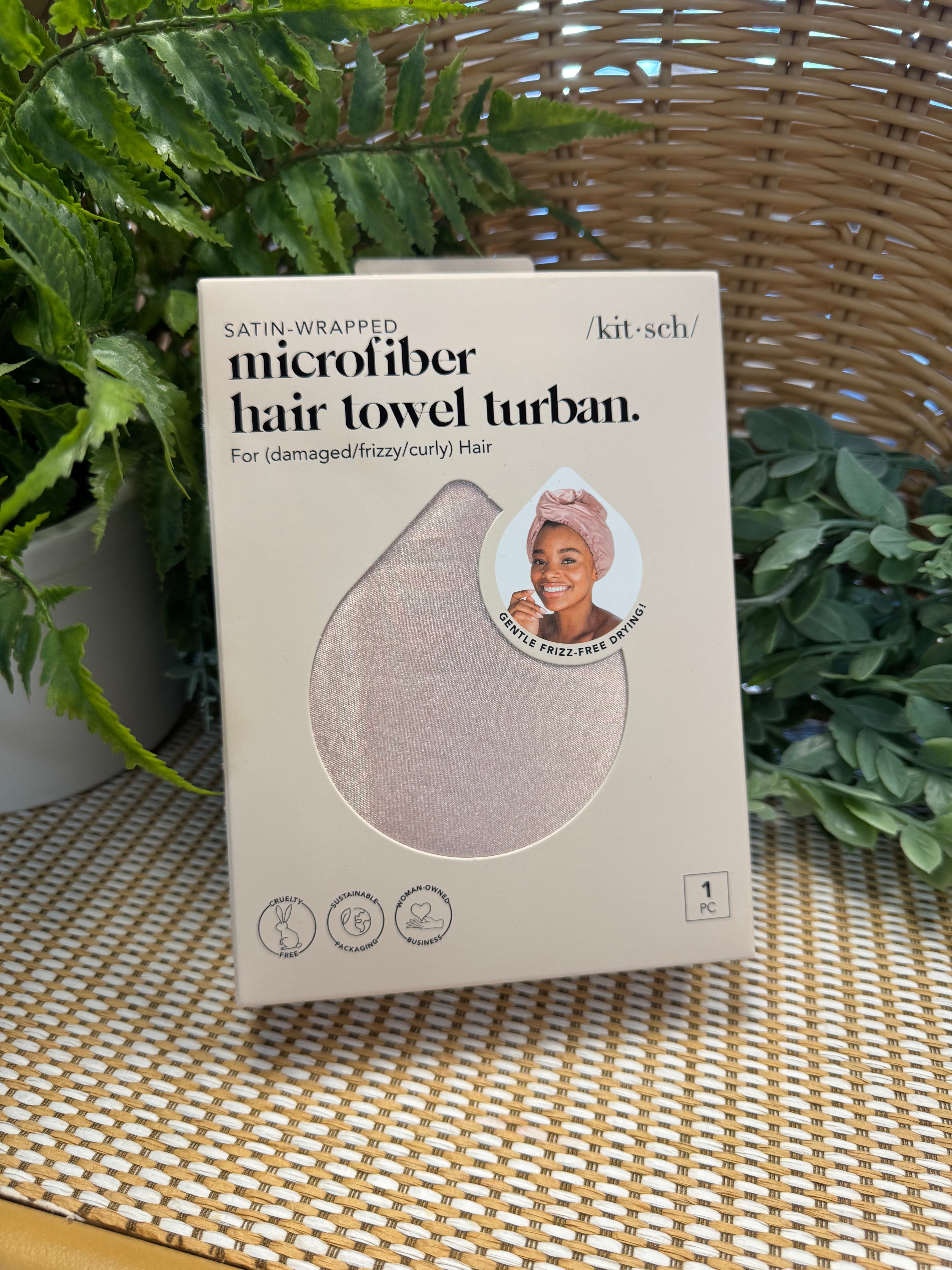 Satin Quick-Dry Hair Towel Wrap-Hair Accessories-kitsch-The Silo Boutique, Women's Fashion Boutique Located in Warren and Grand Forks North Dakota