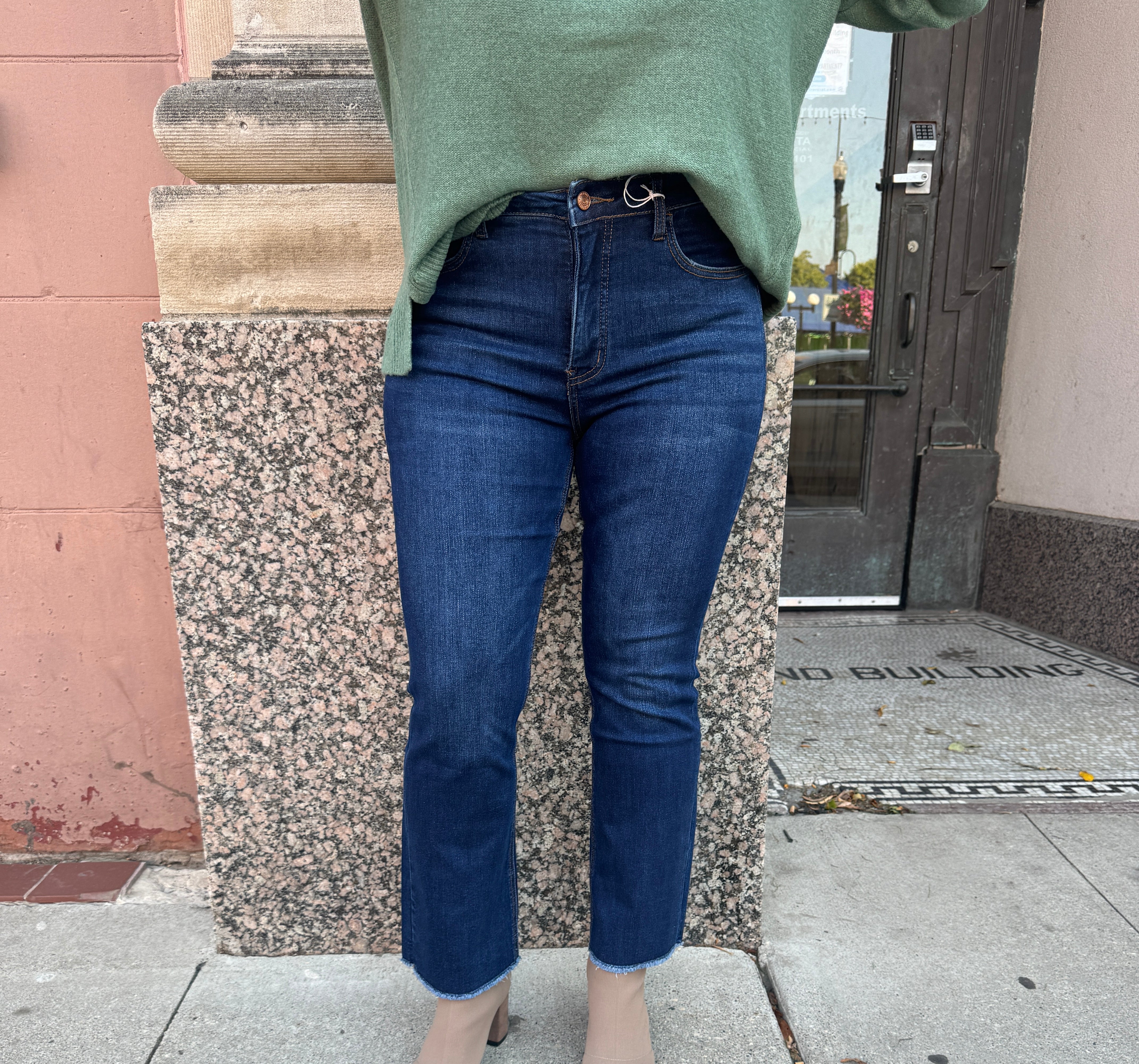 Lovervet Dark Denim Jeans-Jeans-lovervet-The Silo Boutique, Women's Fashion Boutique Located in Warren and Grand Forks North Dakota