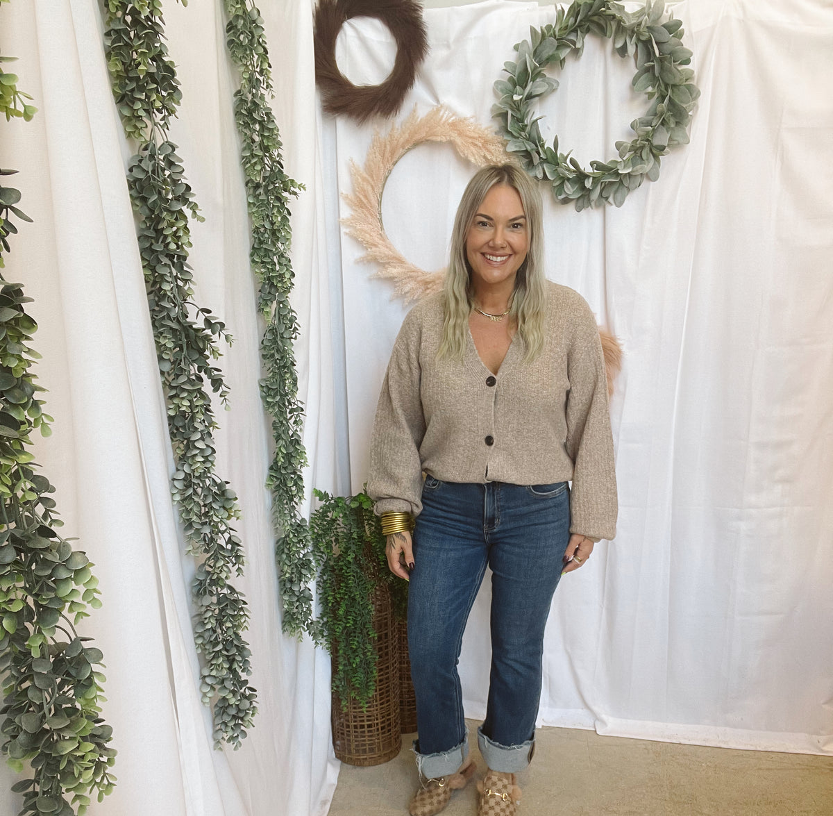 Isabel So Soft Cardigan-Taupe-Cardigans-hyfve-The Silo Boutique, Women's Fashion Boutique Located in Warren and Grand Forks North Dakota
