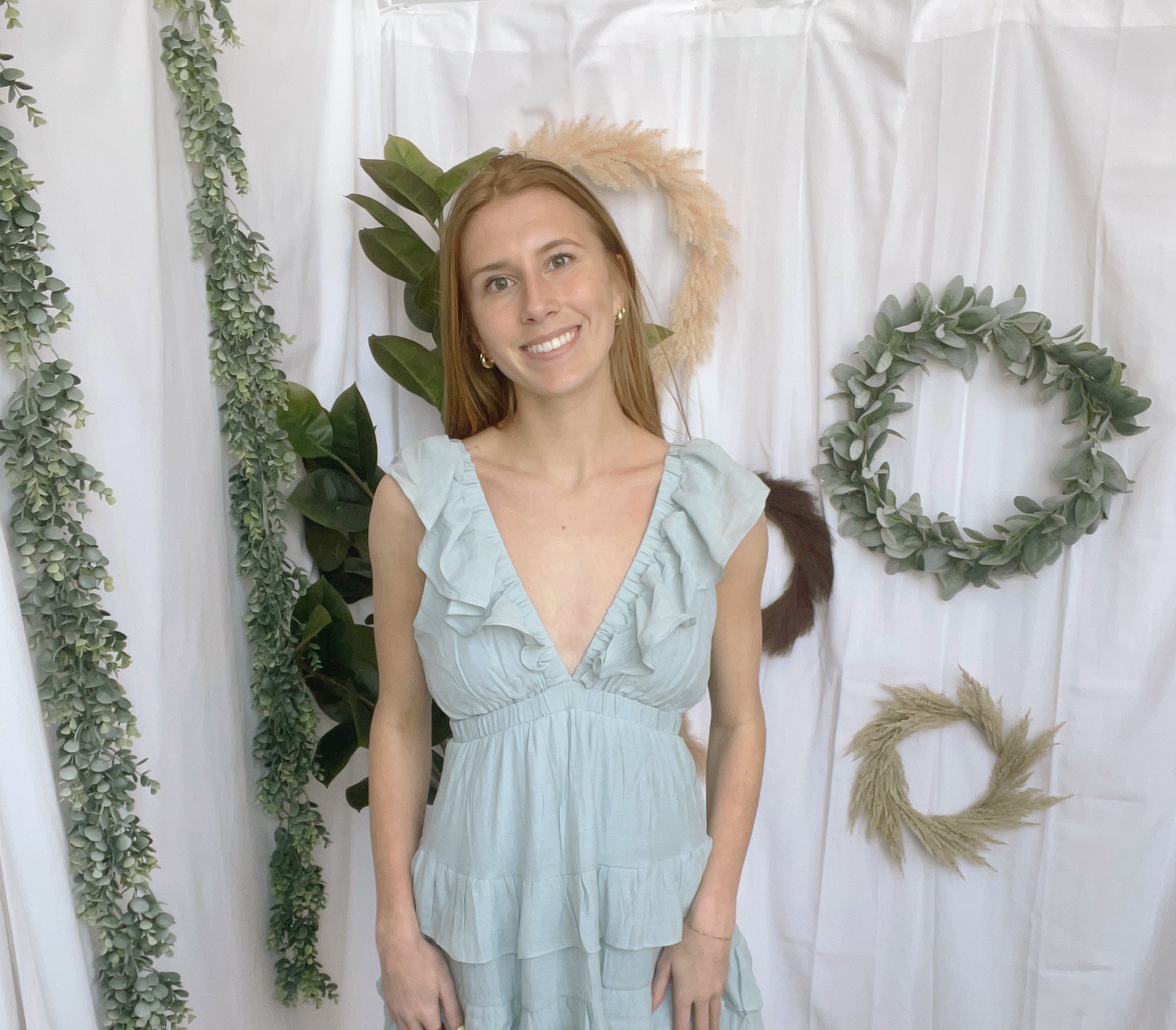 Baby Blue Ruffle Dress-Dresses-hyfve-The Silo Boutique, Women's Fashion Boutique Located in Warren and Grand Forks North Dakota
