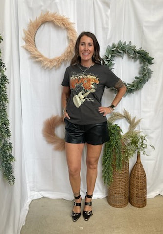 Rock and Roll Rose Tee-Graphic Tees-sweet claire-The Silo Boutique, Women's Fashion Boutique Located in Warren and Grand Forks North Dakota