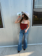 Boho Lace Strapless Top-Wine-Tank Tops-wisteria lane-The Silo Boutique, Women's Fashion Boutique Located in Warren and Grand Forks North Dakota