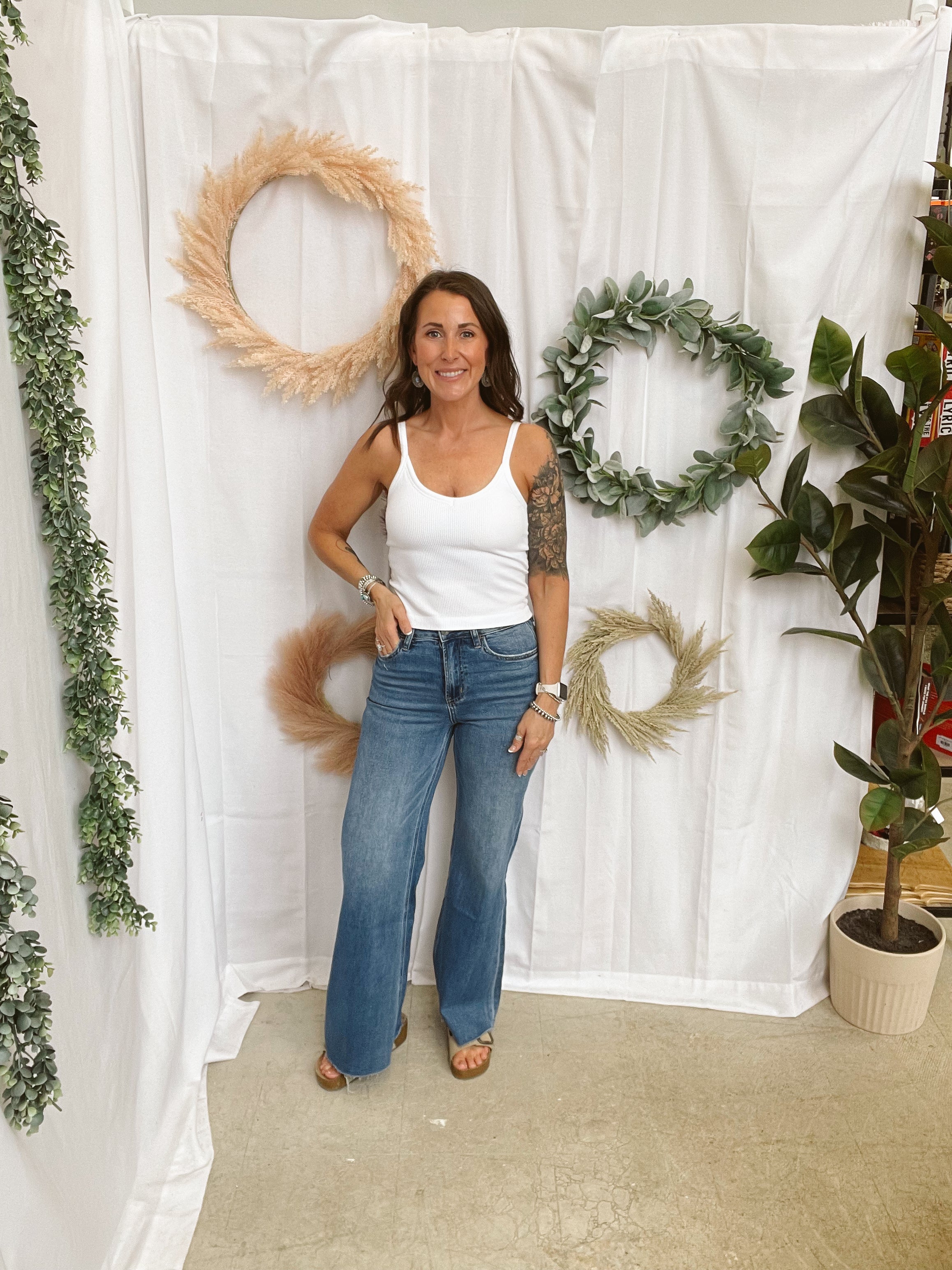 Ribbed V Neck Cami Bra-White-Bralettes-by together-The Silo Boutique, Women's Fashion Boutique Located in Warren and Grand Forks North Dakota