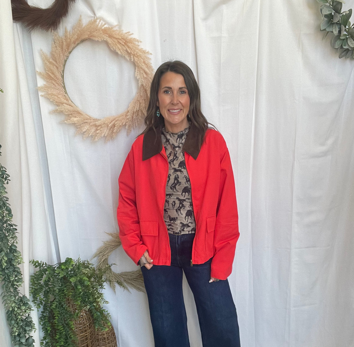 Suzie Chili Barn Jacket-Coats & Jackets-twentyfourth-The Silo Boutique, Women's Fashion Boutique Located in Warren and Grand Forks North Dakota