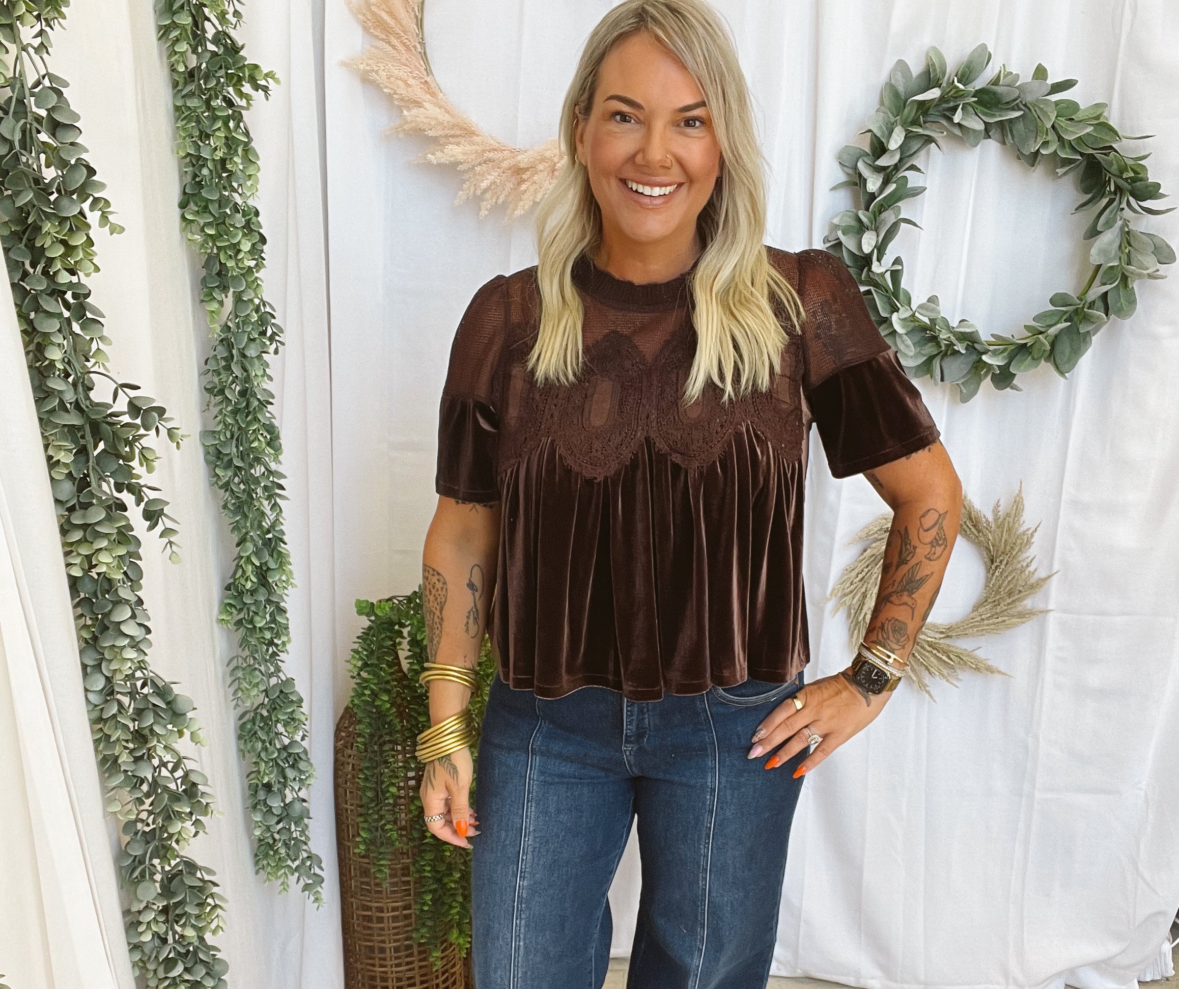 Risen Front Seam Wide Leg Jeans-Jeans-risen-The Silo Boutique, Women's Fashion Boutique Located in Warren and Grand Forks North Dakota