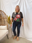 Vintage Rose Black Tee-Graphic Tees-promesa-The Silo Boutique, Women's Fashion Boutique Located in Warren and Grand Forks North Dakota