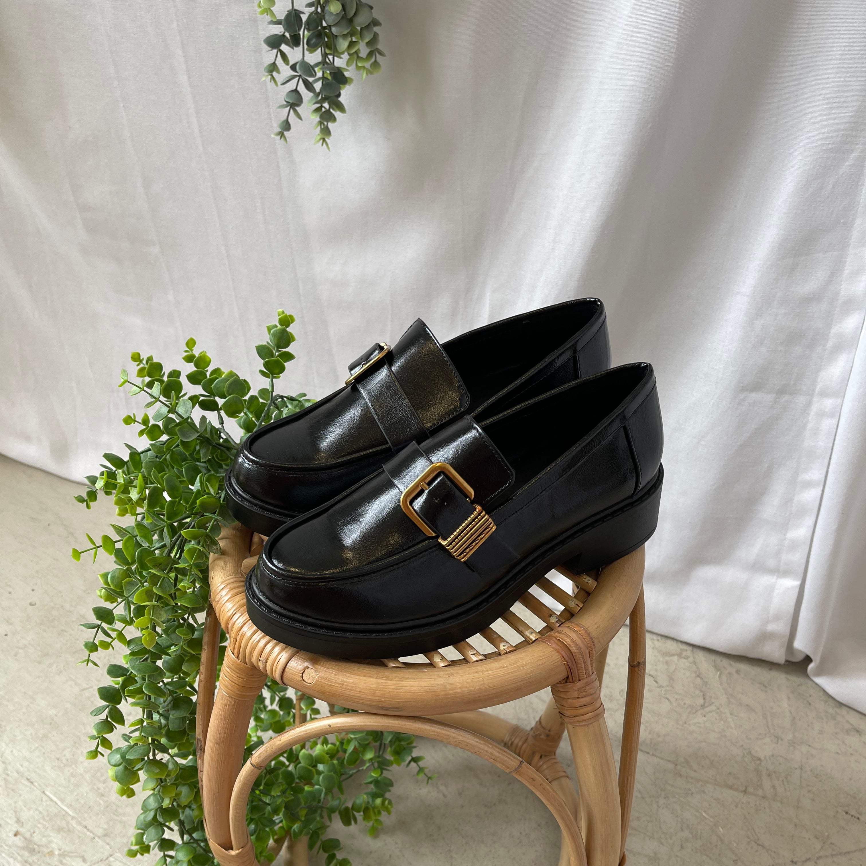 Soda Carbo Black Loafer-Sandals-soda-The Silo Boutique, Women's Fashion Boutique Located in Warren and Grand Forks North Dakota