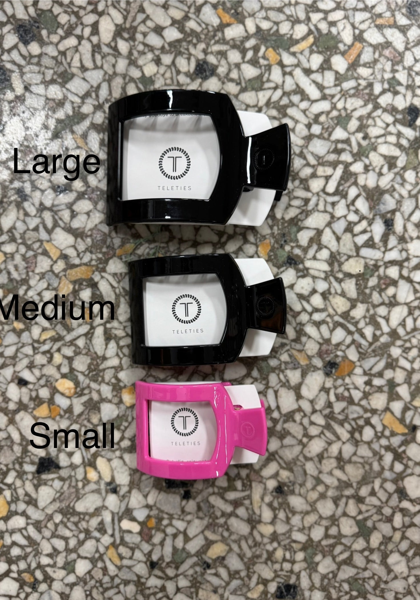 Teleties Square Flat Hair Clips-Hair Accessories-teleties-The Silo Boutique, Women's Fashion Boutique Located in Warren and Grand Forks North Dakota