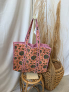 Quilted Bag-Just Peachy-Purses-faire-The Silo Boutique, Women's Fashion Boutique Located in Warren and Grand Forks North Dakota