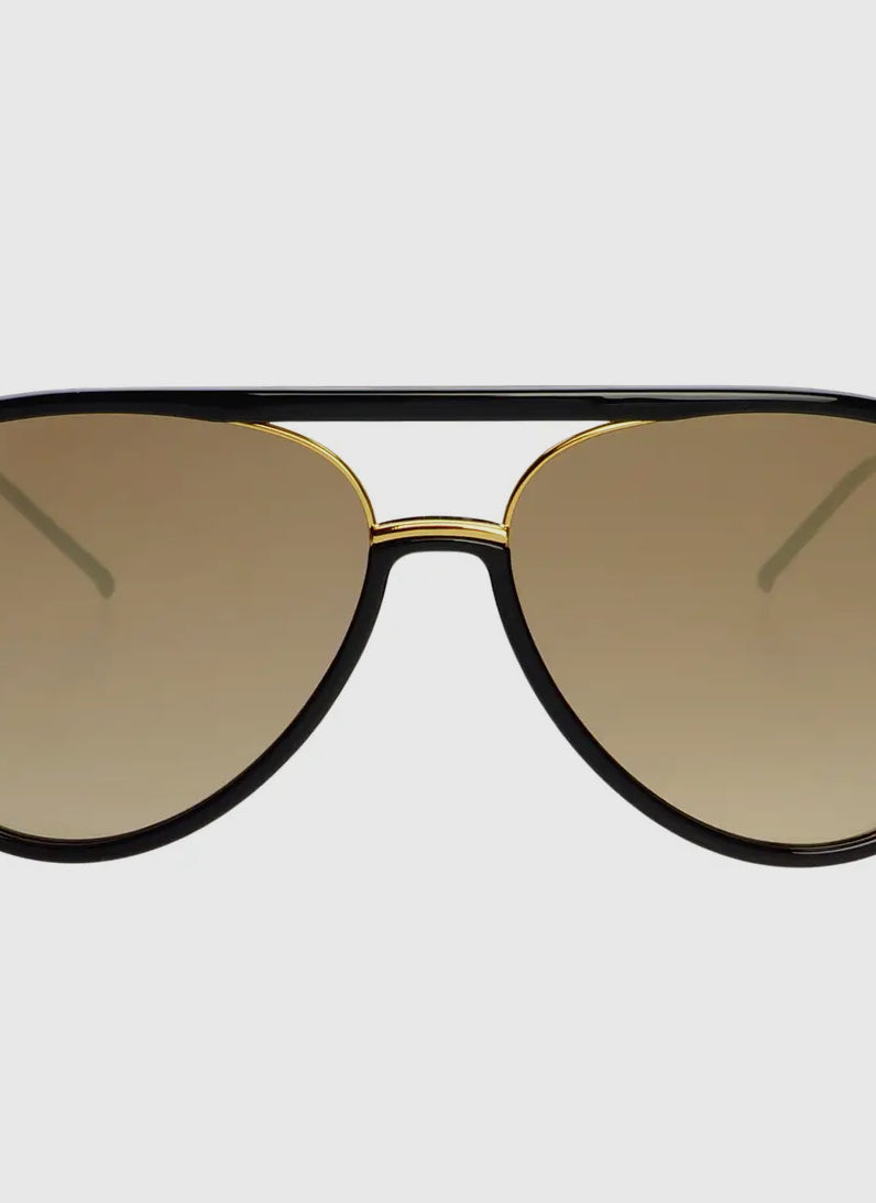 Freyrs Shay Black Gold Mirrored Sunglasses-Sunglasses-freyers-The Silo Boutique, Women's Fashion Boutique Located in Warren and Grand Forks North Dakota