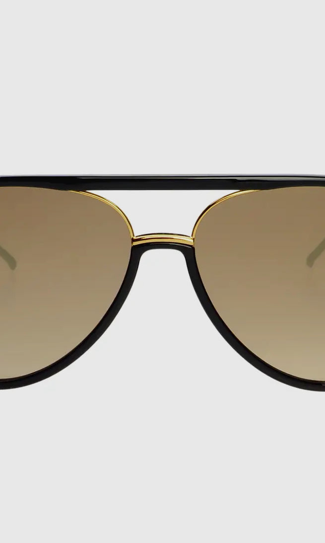 Freyrs Shay Black Gold Mirrored Sunglasses-Sunglasses-freyers-The Silo Boutique, Women's Fashion Boutique Located in Warren and Grand Forks North Dakota