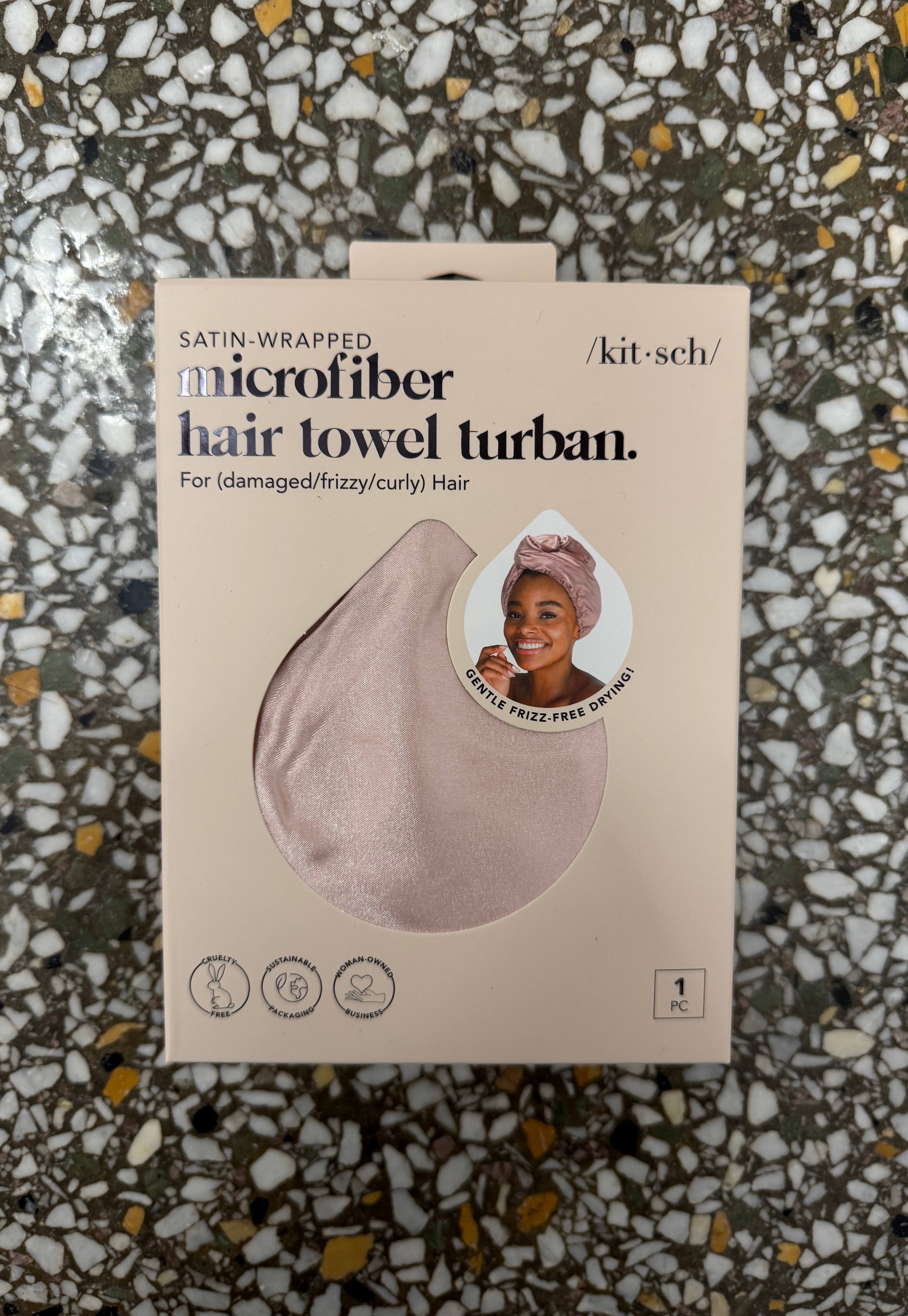 Satin Quick-Dry Hair Towel Wrap-Hair Accessories-kitsch-The Silo Boutique, Women's Fashion Boutique Located in Warren and Grand Forks North Dakota